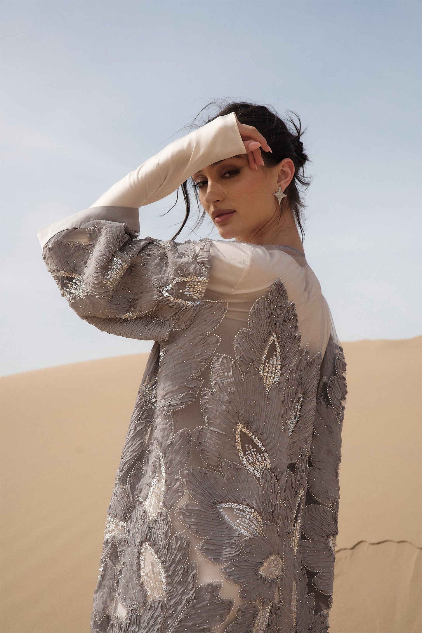 Grey Aisha Cape