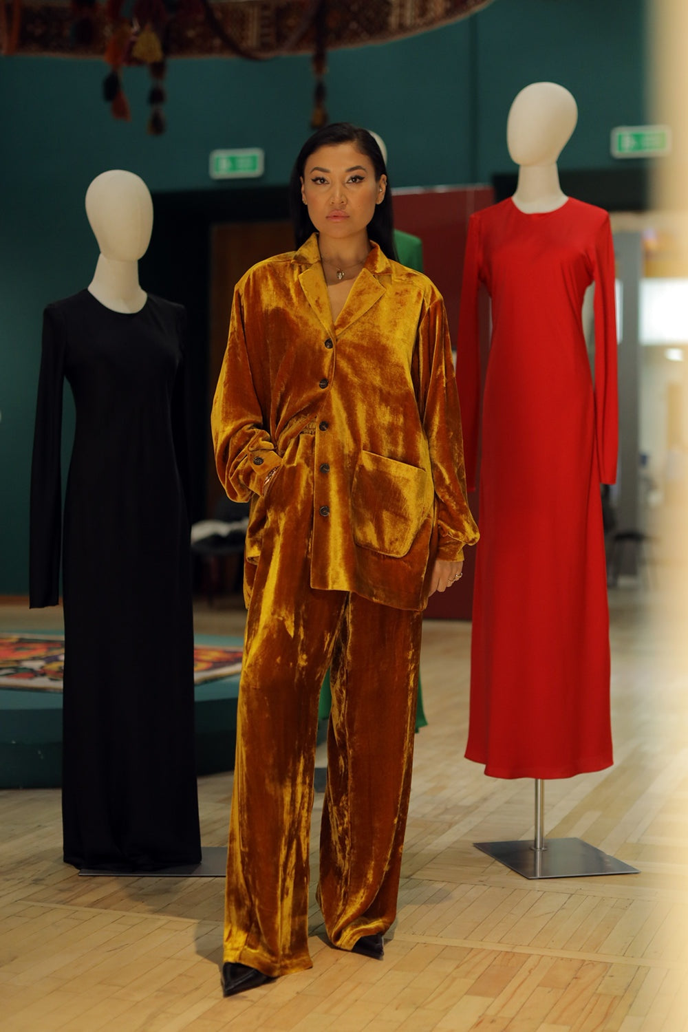 Orange Velvet Set
