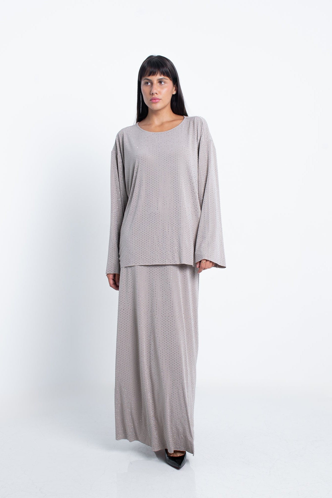 Silver Nara Skirt Set