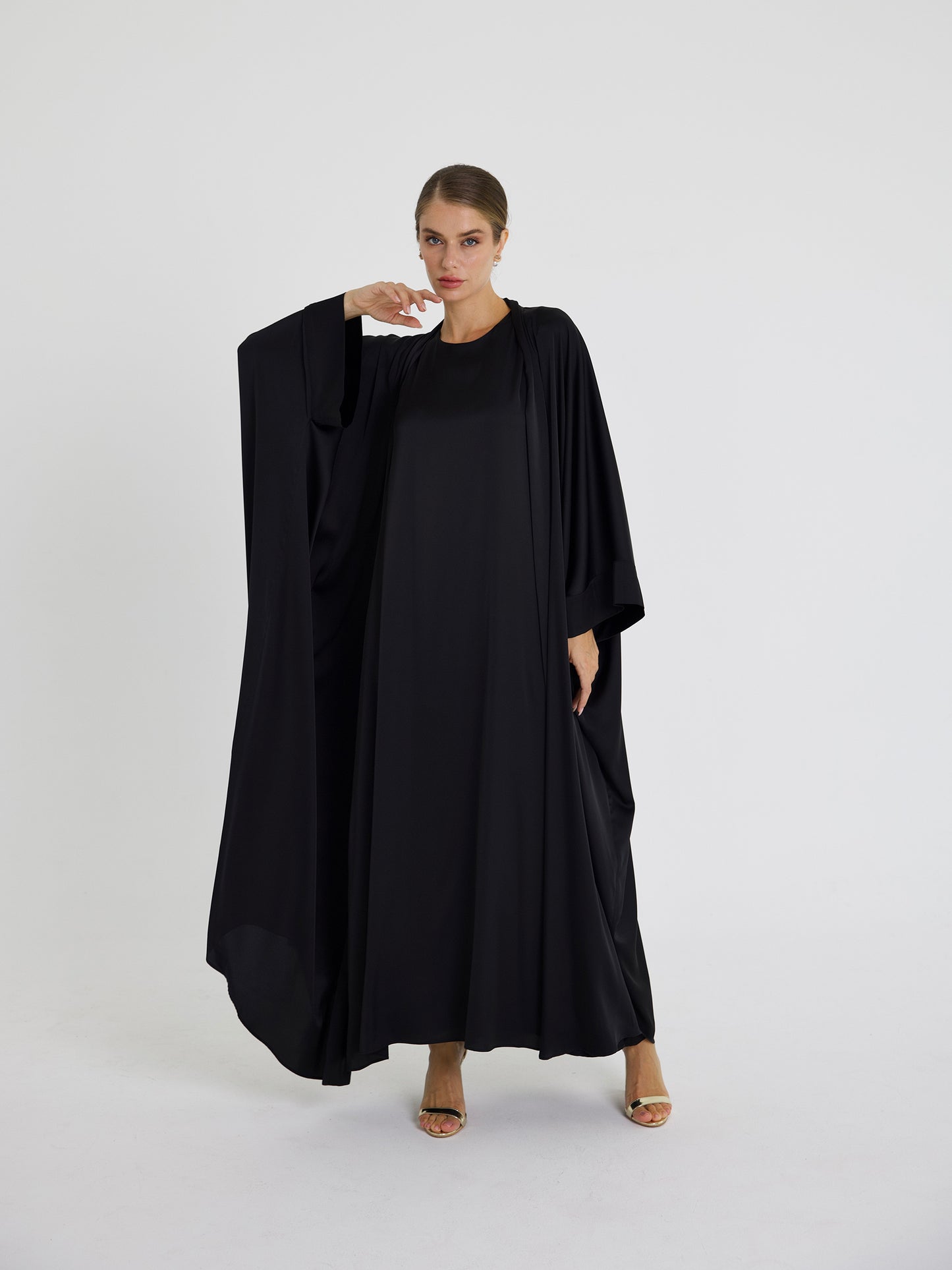 Black Dana Wide Dress Set