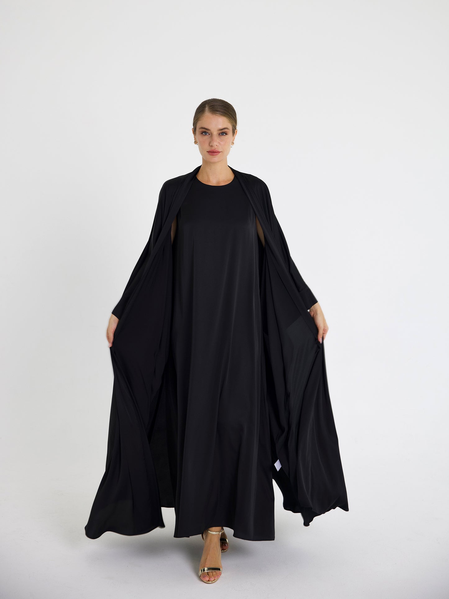 Black Dana Wide Dress Set