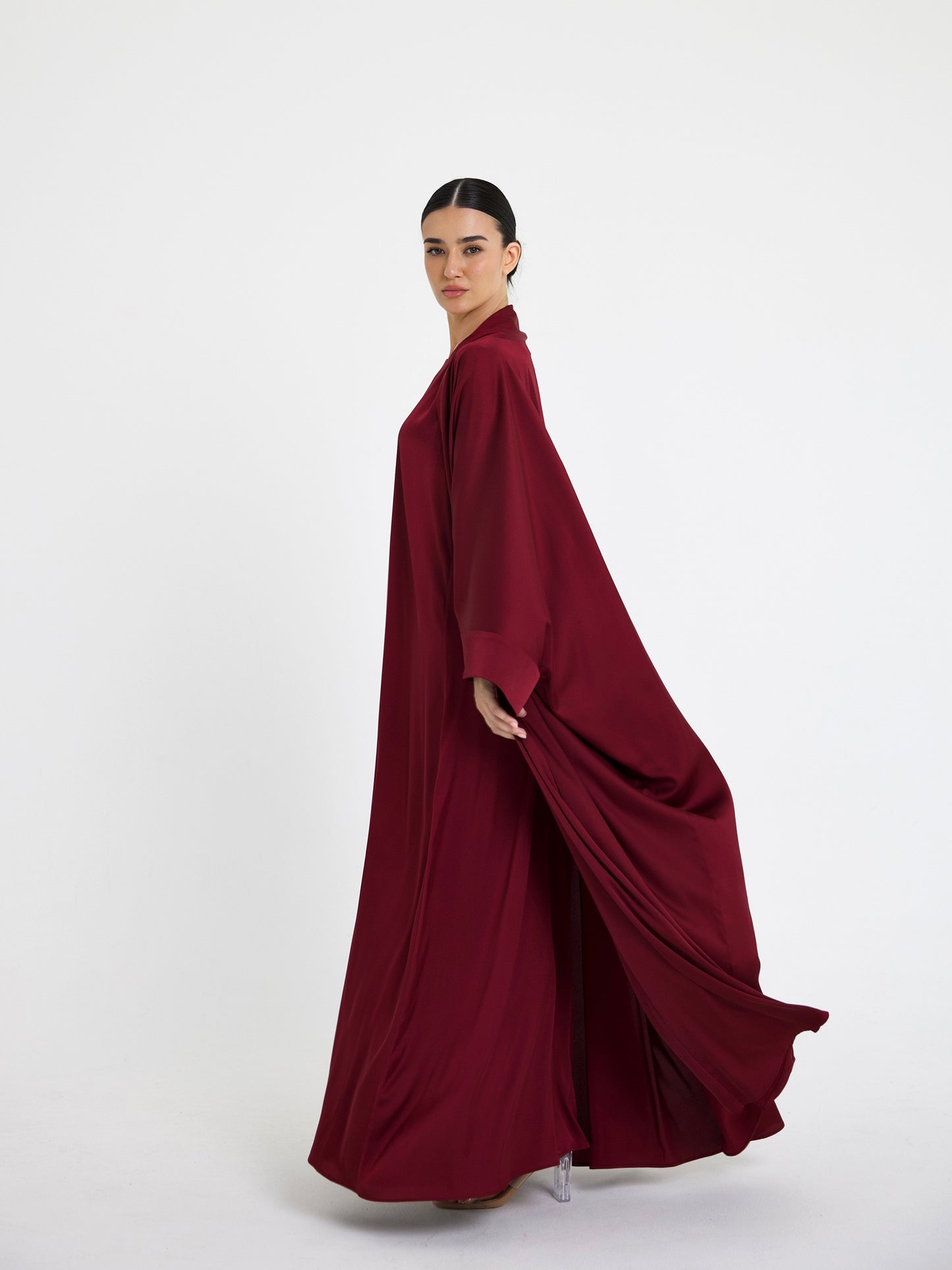 Burgundy Dana Wide Dress Set