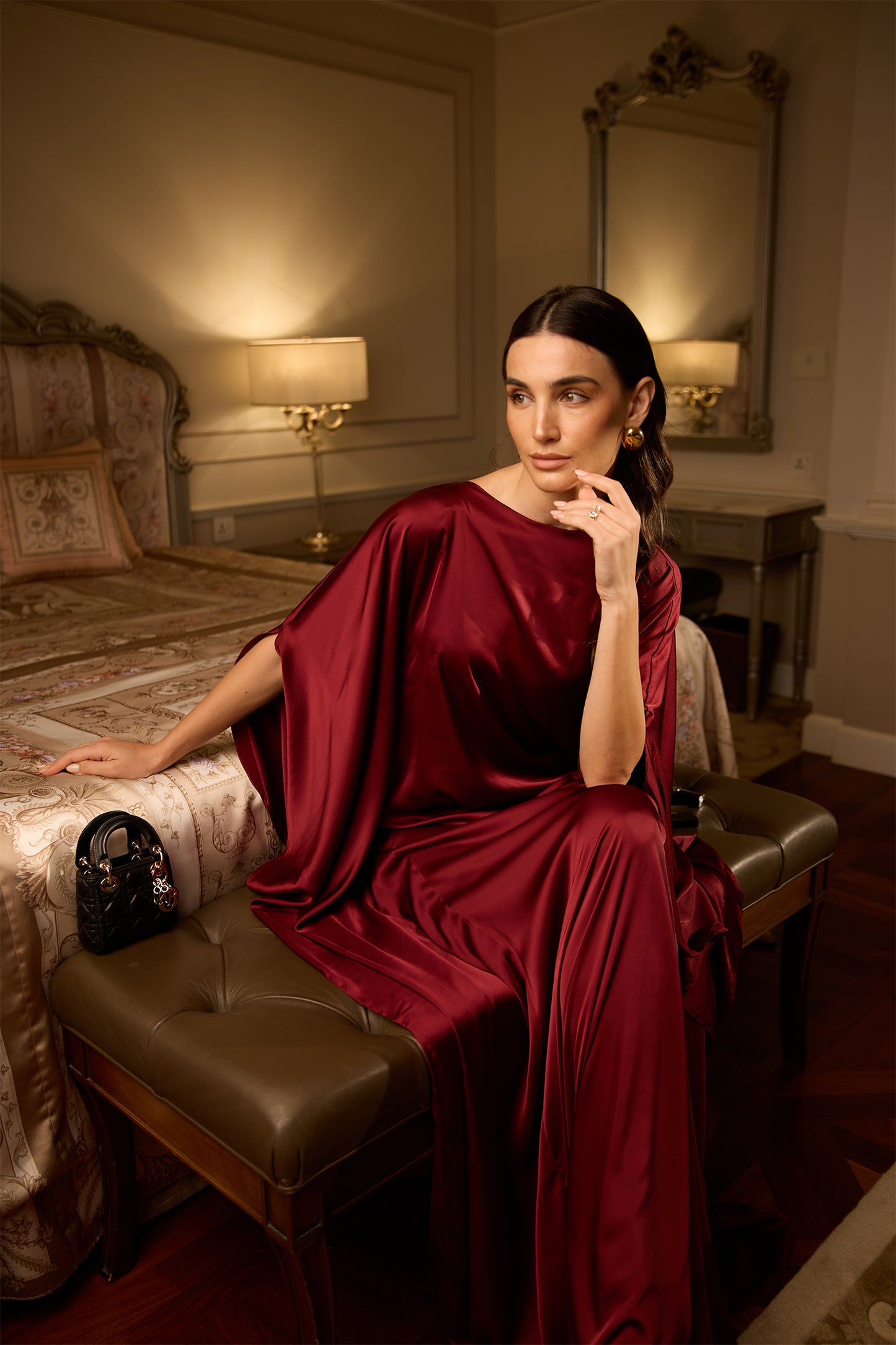 Burgundy Grace Kaftan