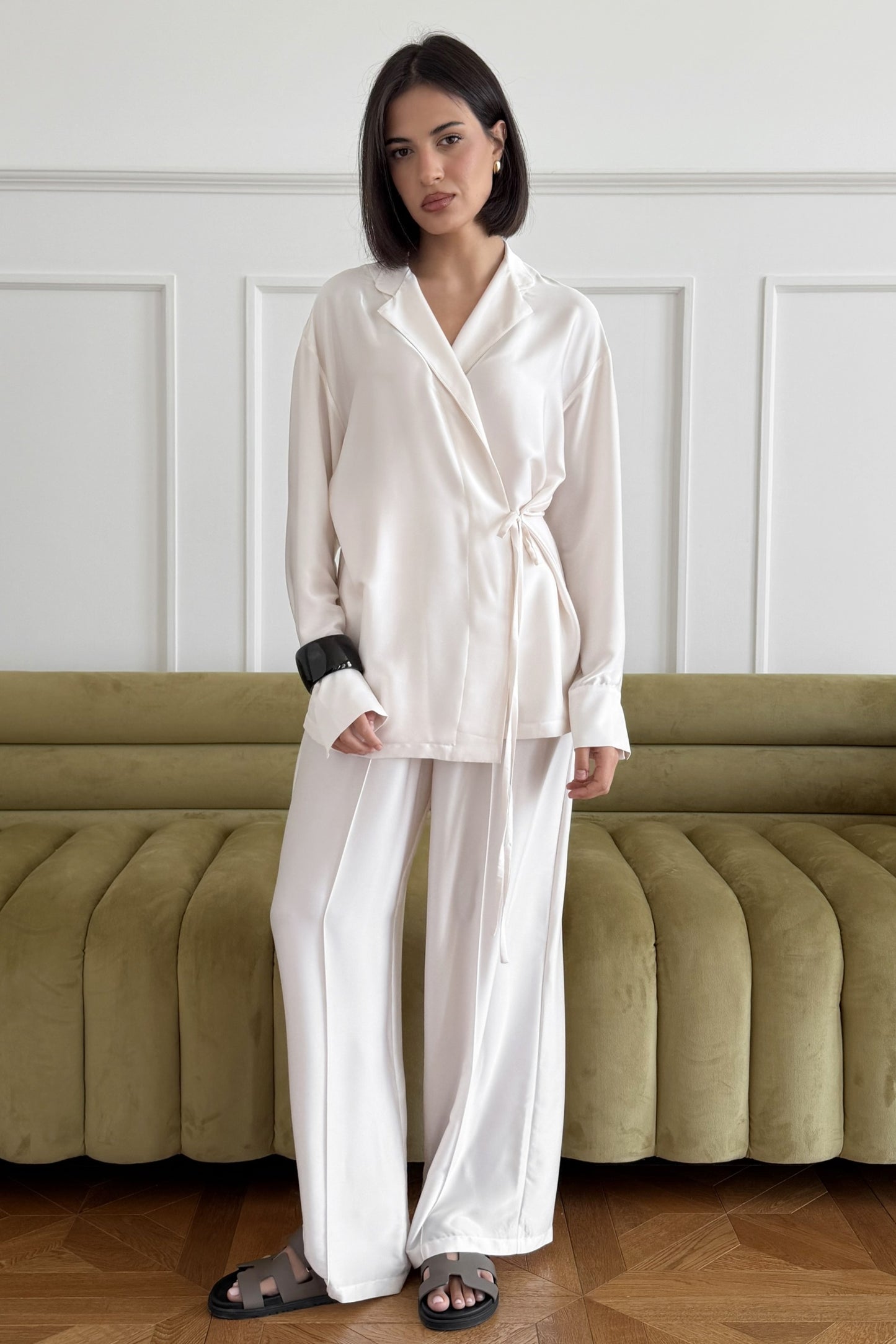 Creme Kimono Set