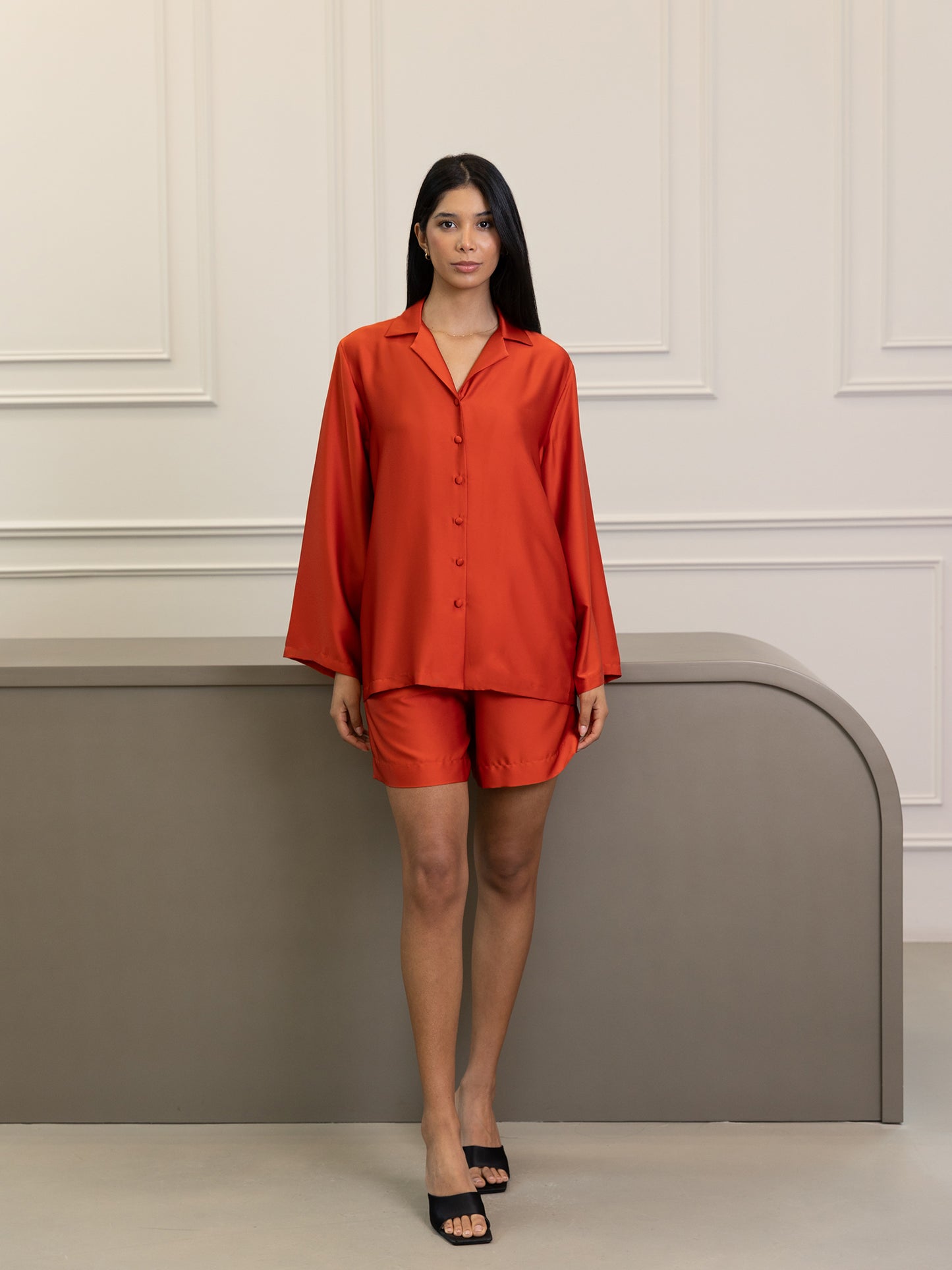 Orange Alua Shorts Set