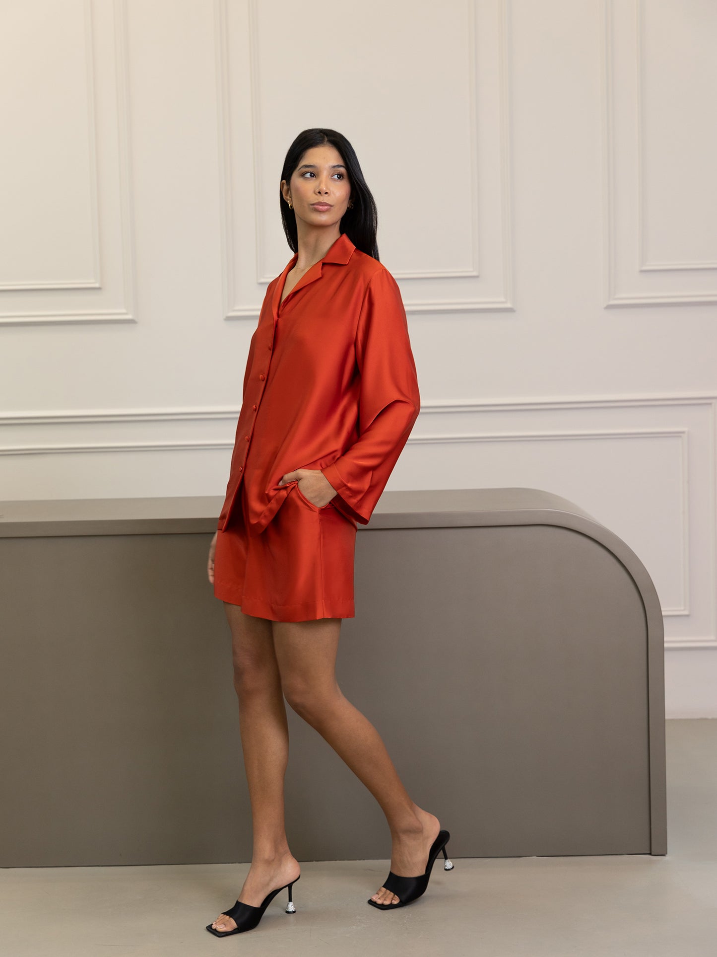 Orange Alua Shorts Set
