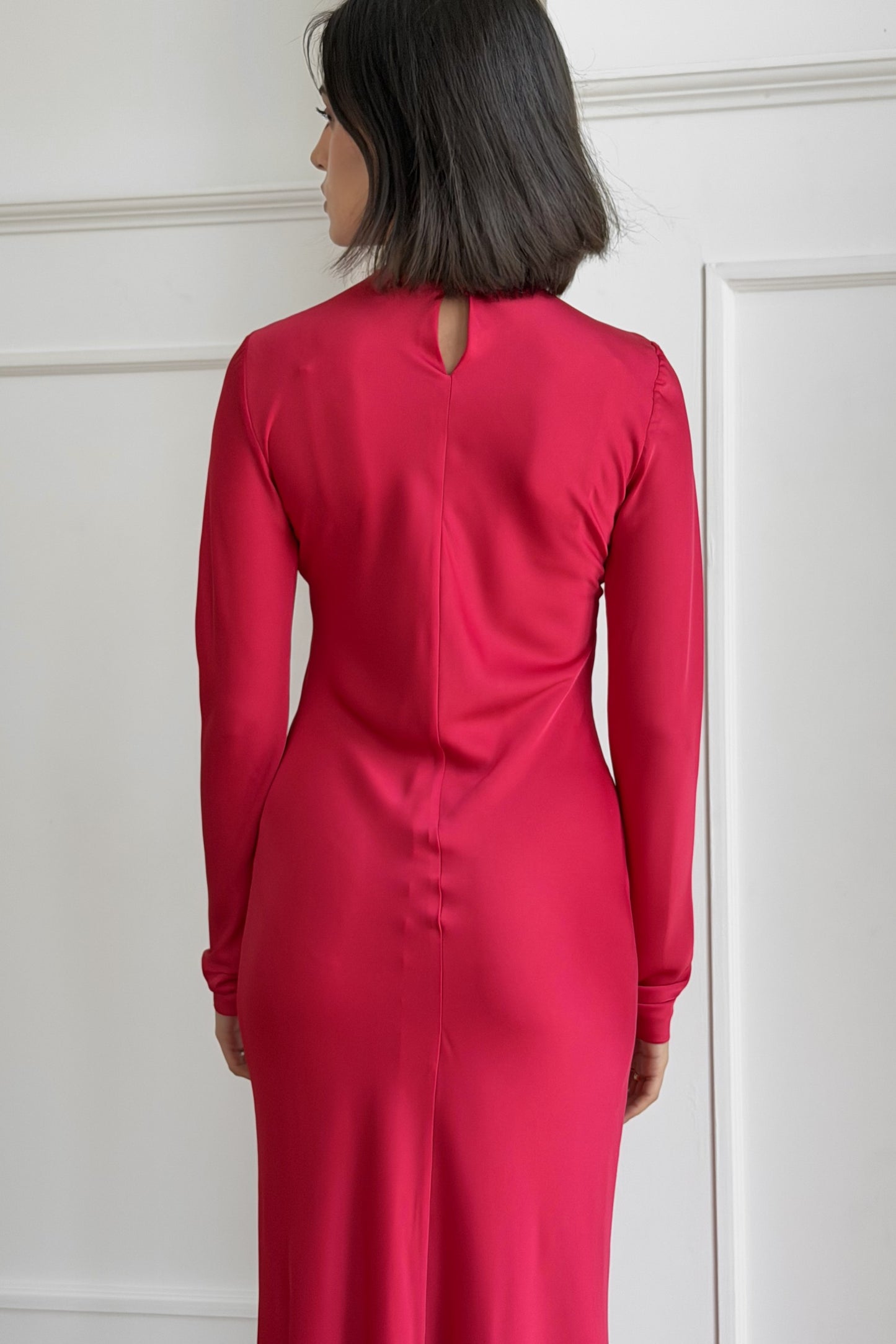Raspberry Red Rima Maxi Dress