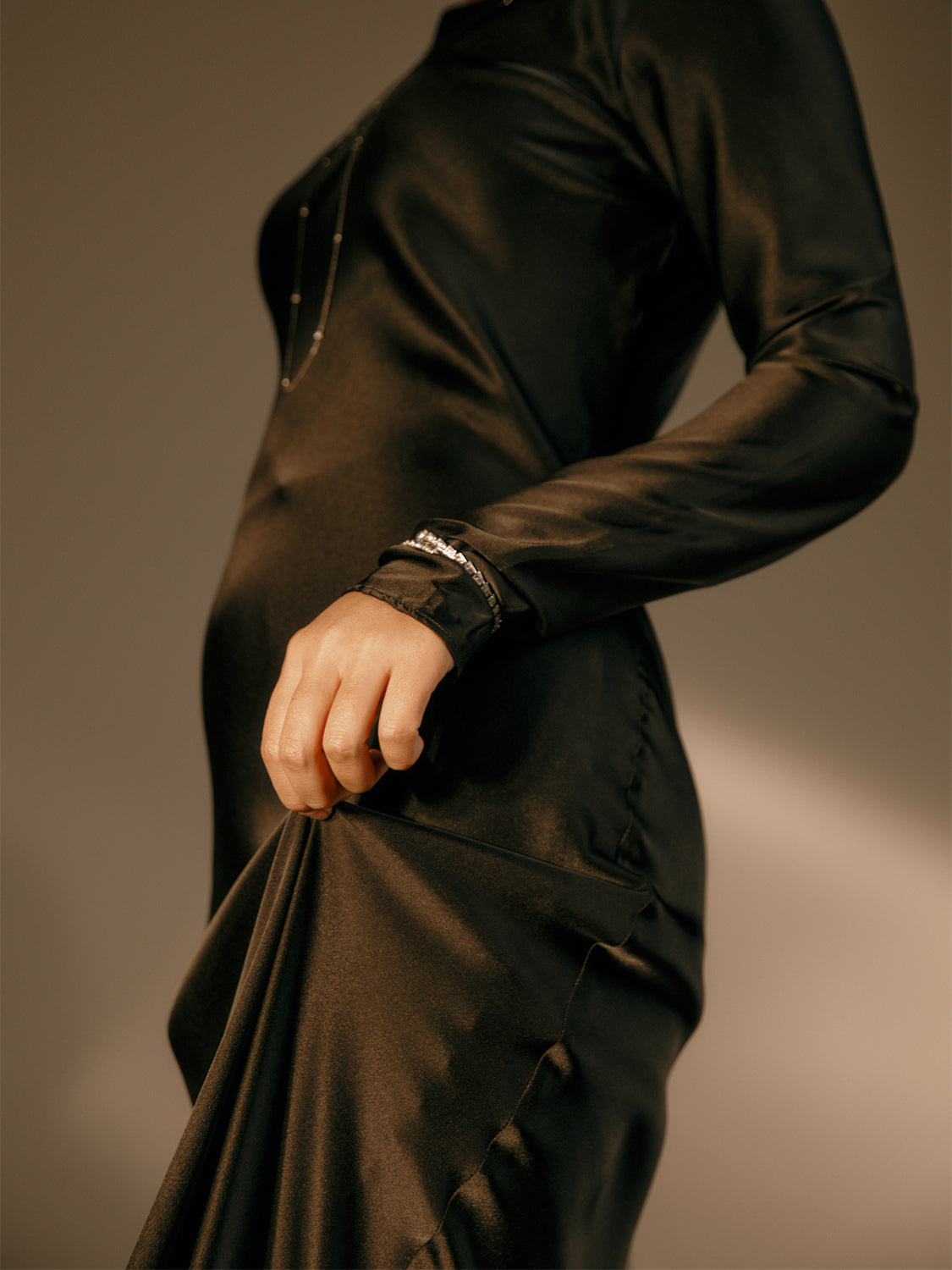 فستان ريما ماكسي أسود