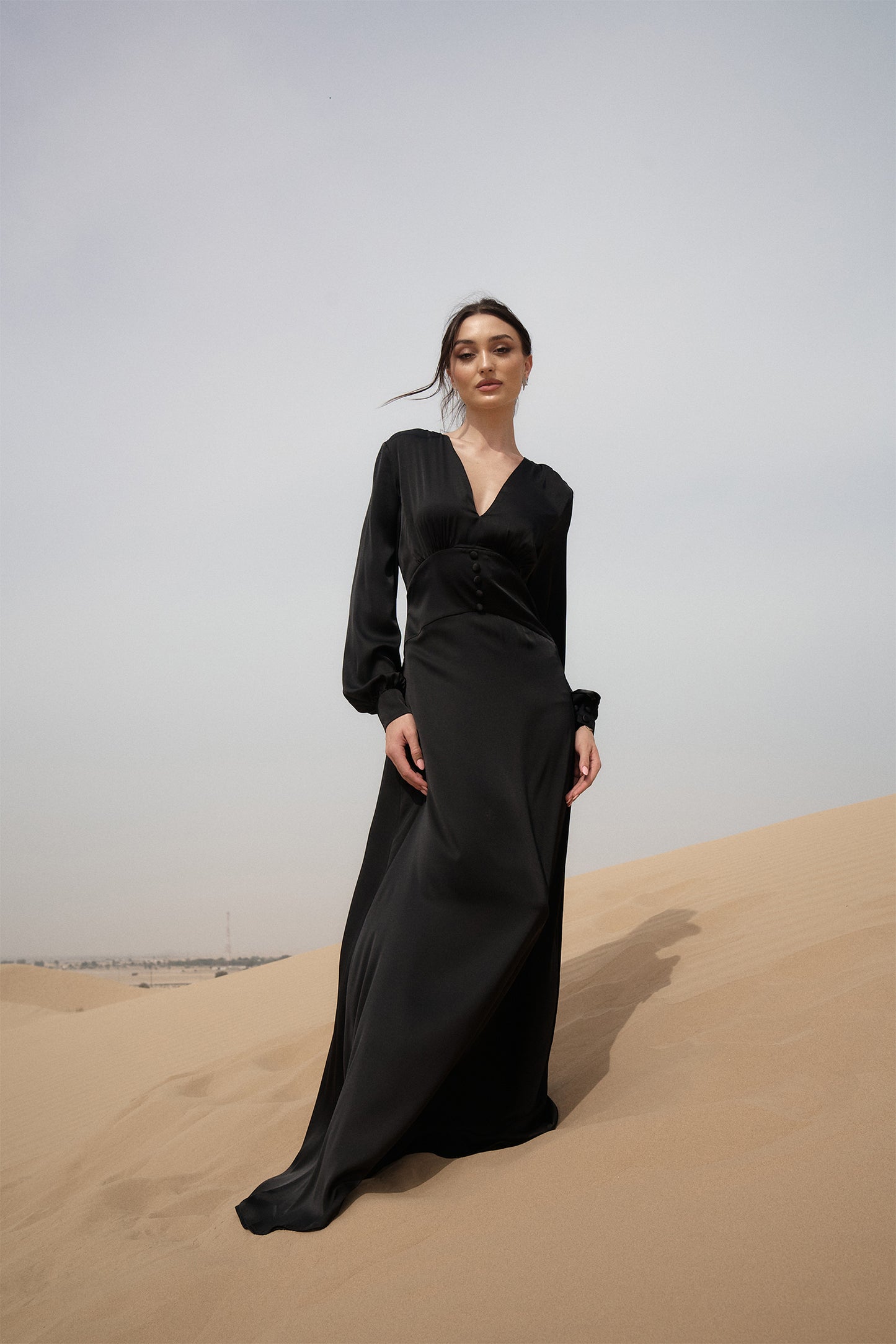 Black Mira Maxi Dress