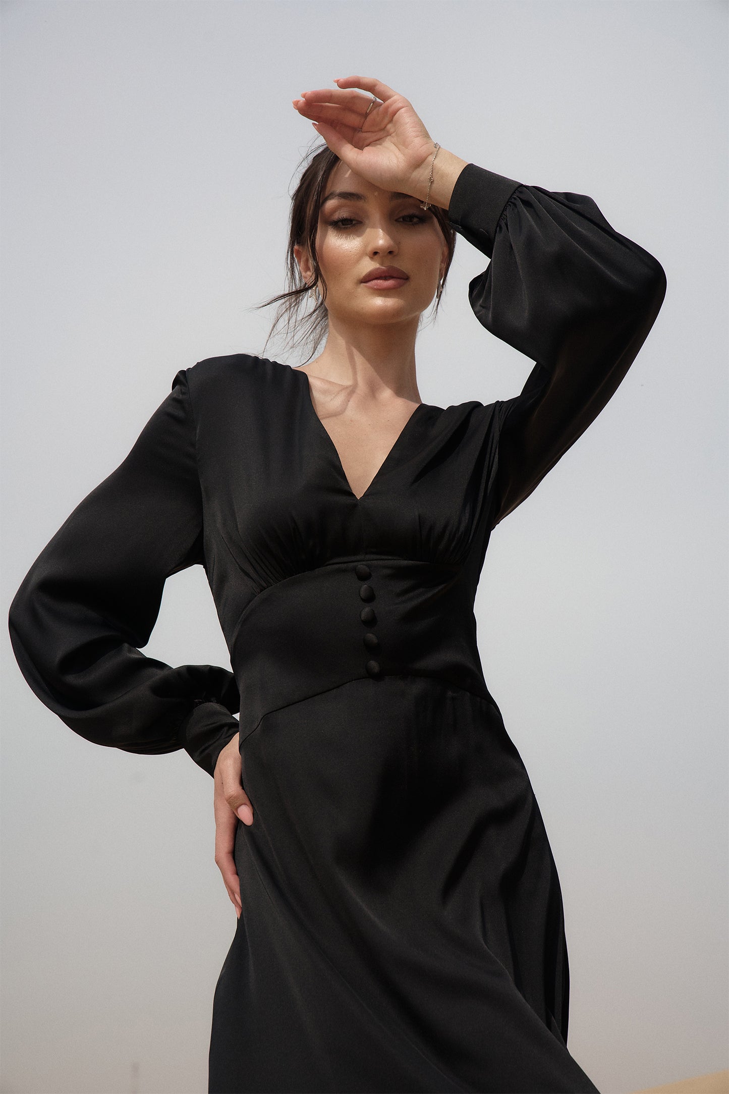 Black Mira Maxi Dress