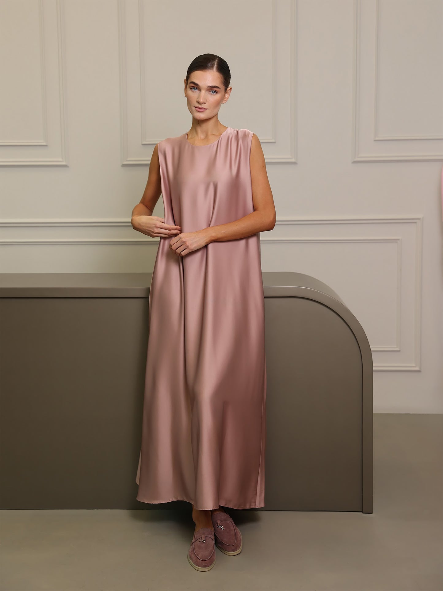 Dusty Rose Dana Wide Dress Set