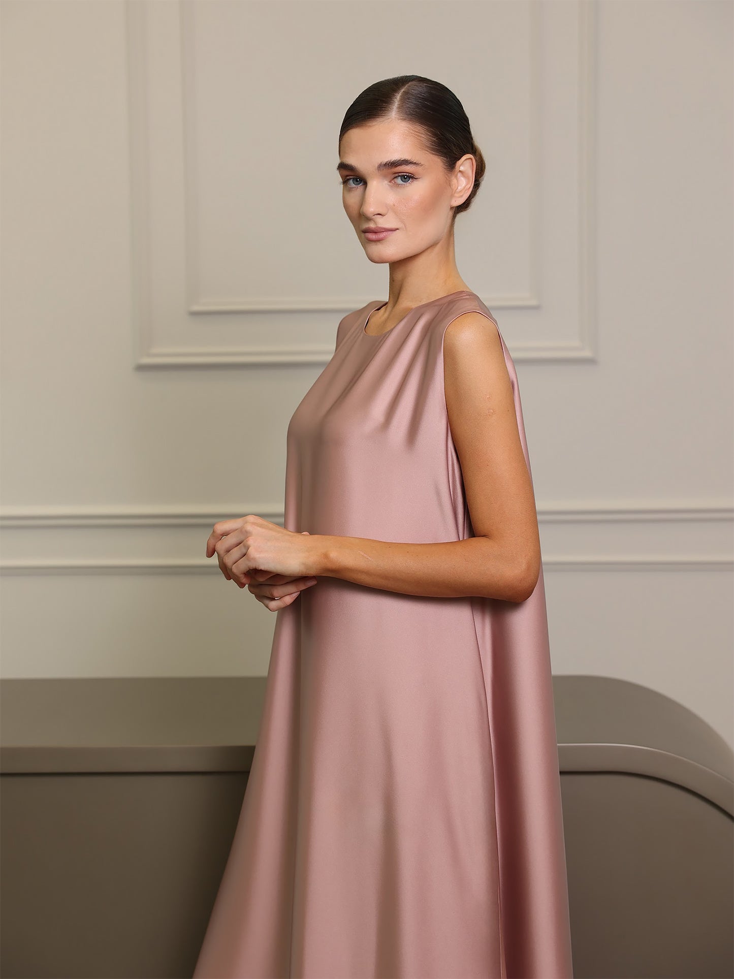 Dusty Rose Dana Wide Dress Set