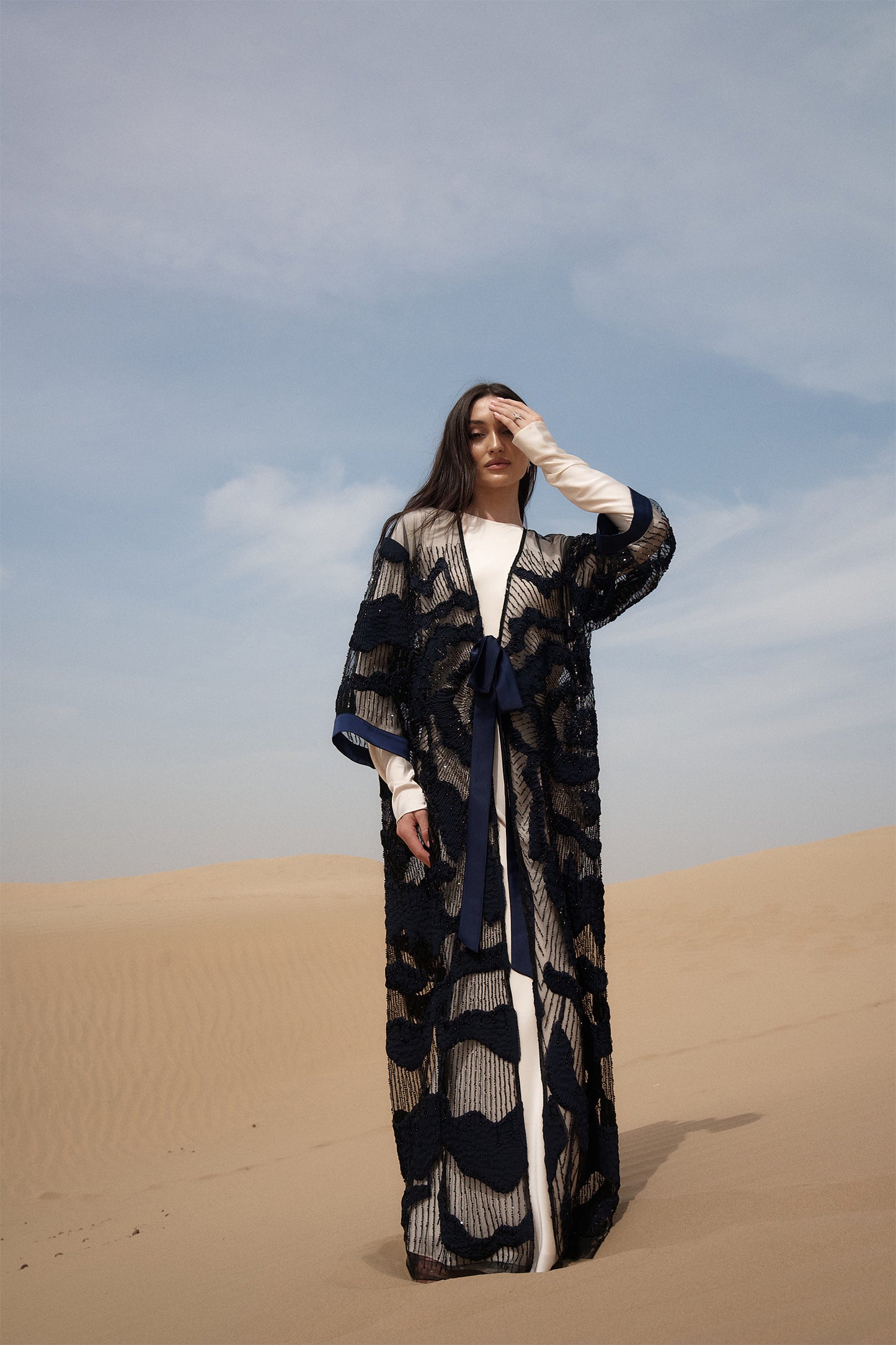 Navy Blue Aisha Cape