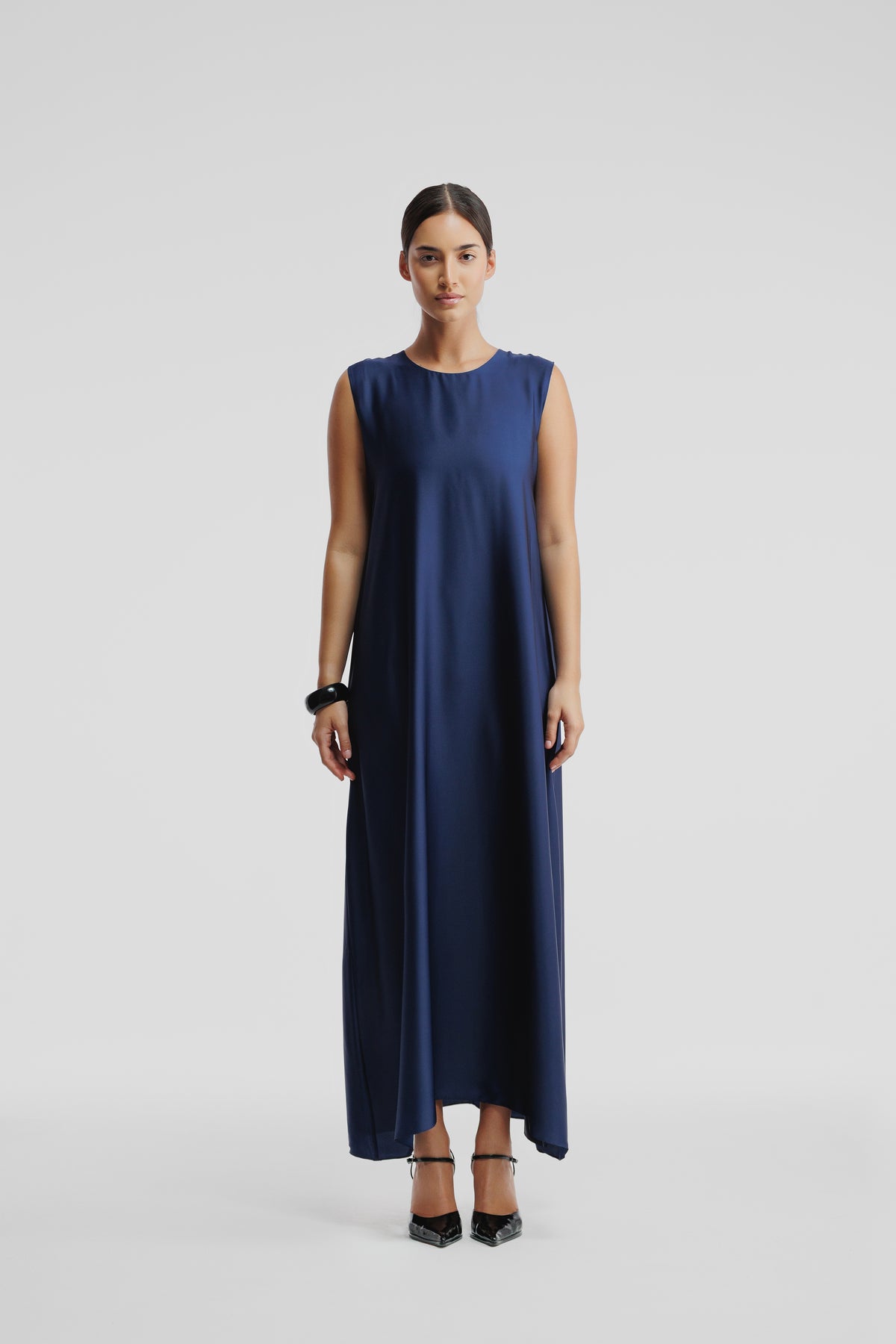 Navy Blue Dana Wide Dress Set