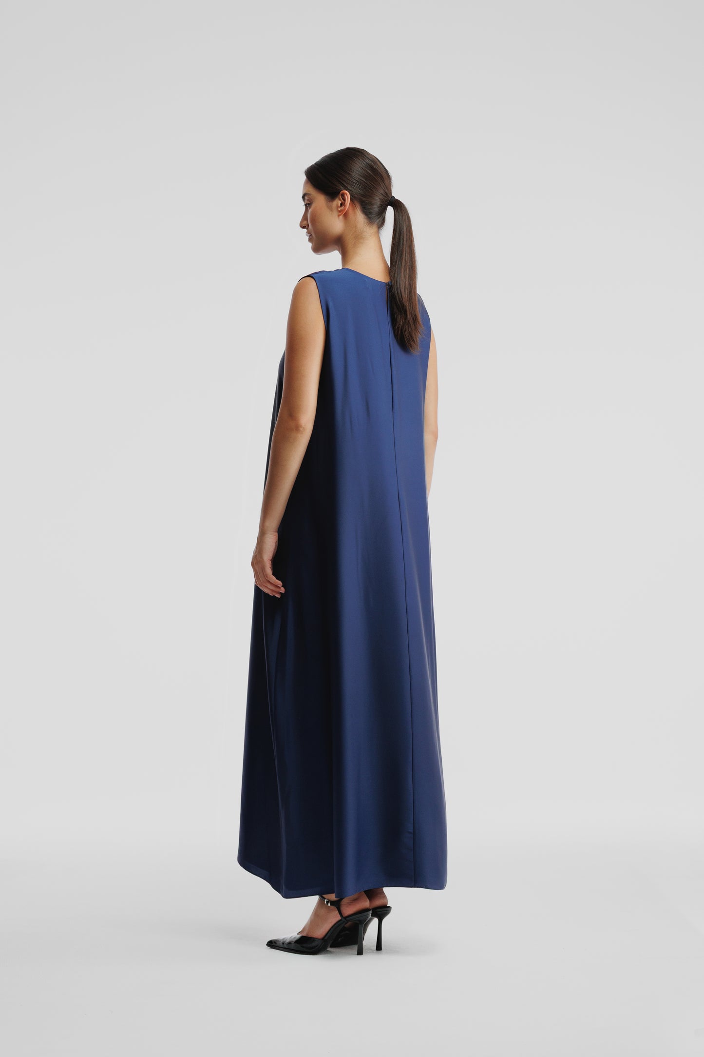 Navy Blue Dana Wide Dress Set