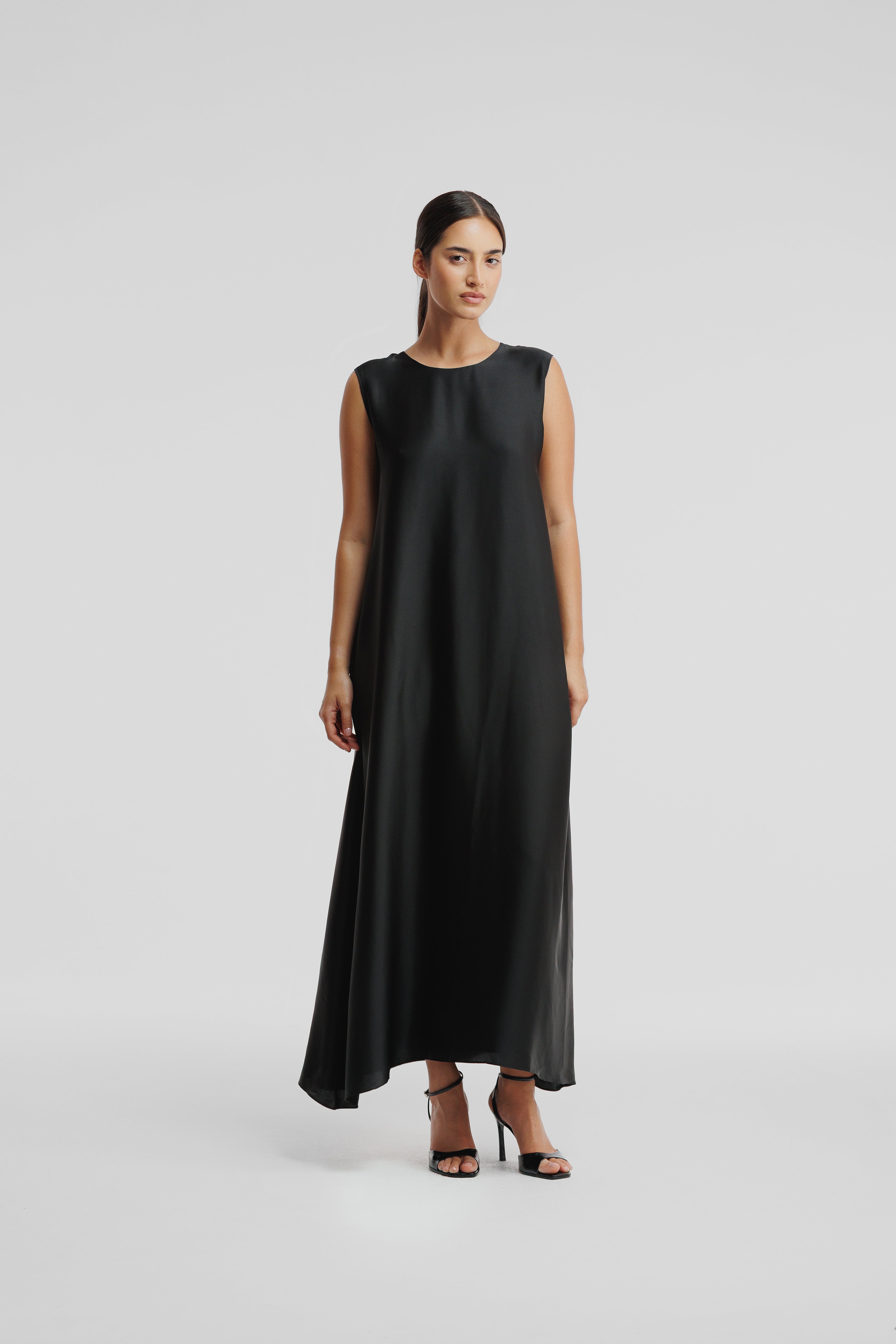 Black Dana Wide Dress Set
