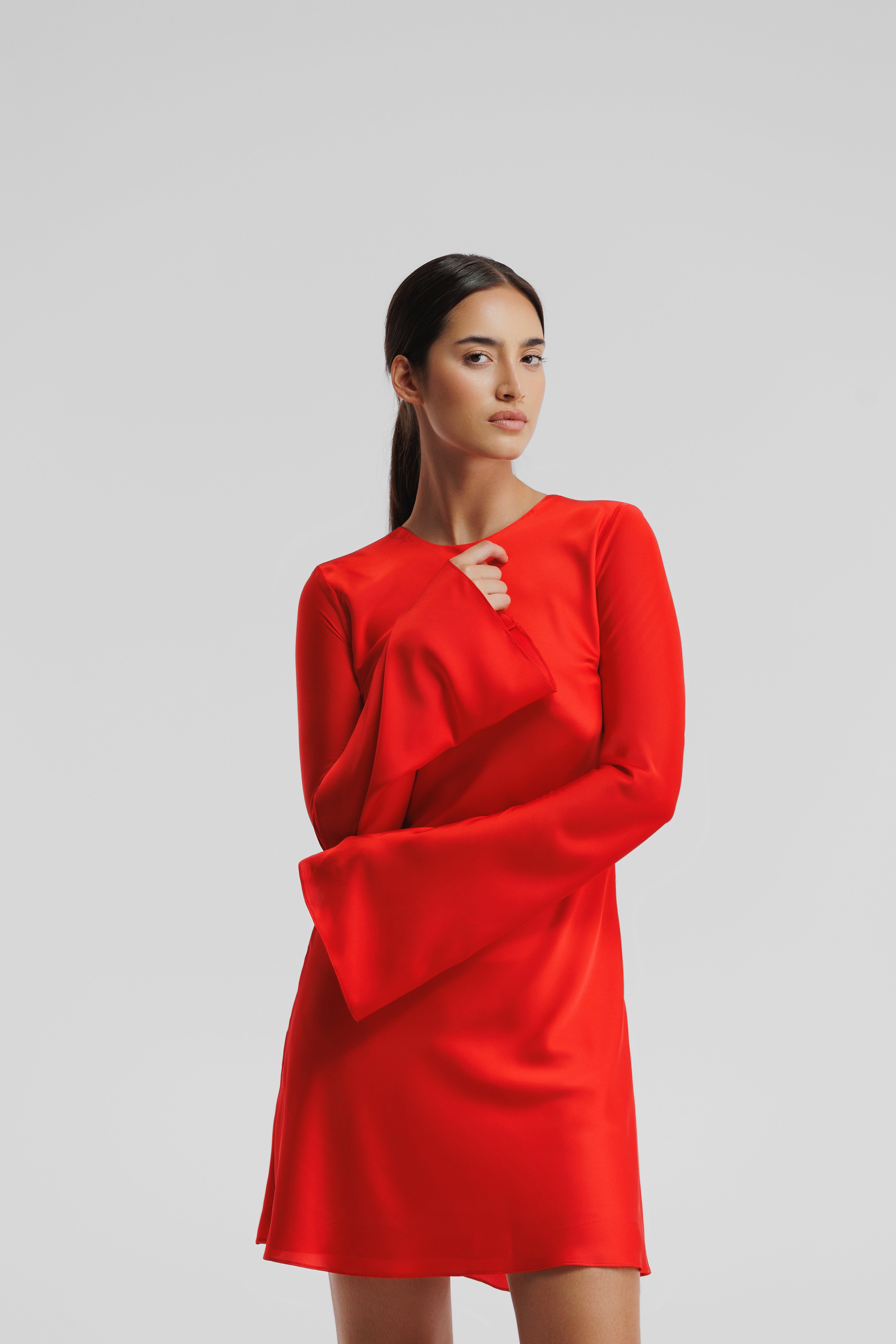 Red Bell Short Dress