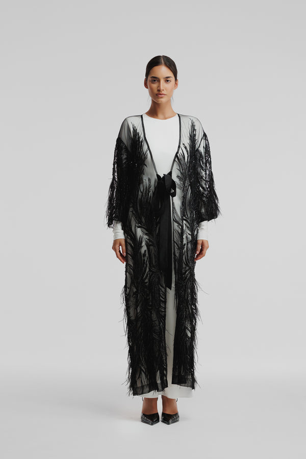 Black Feather Amaya Abaya