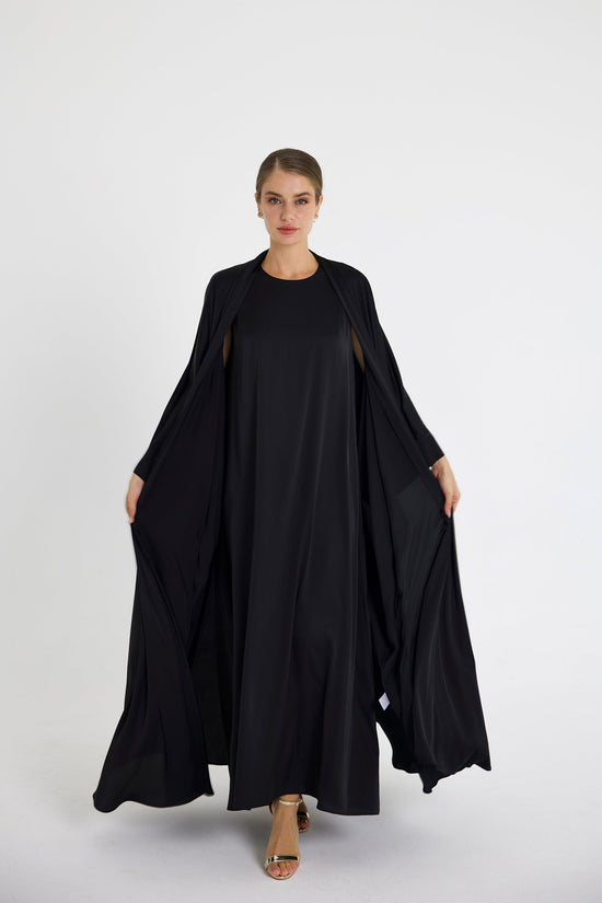 Black Dana Wide Dress Set
