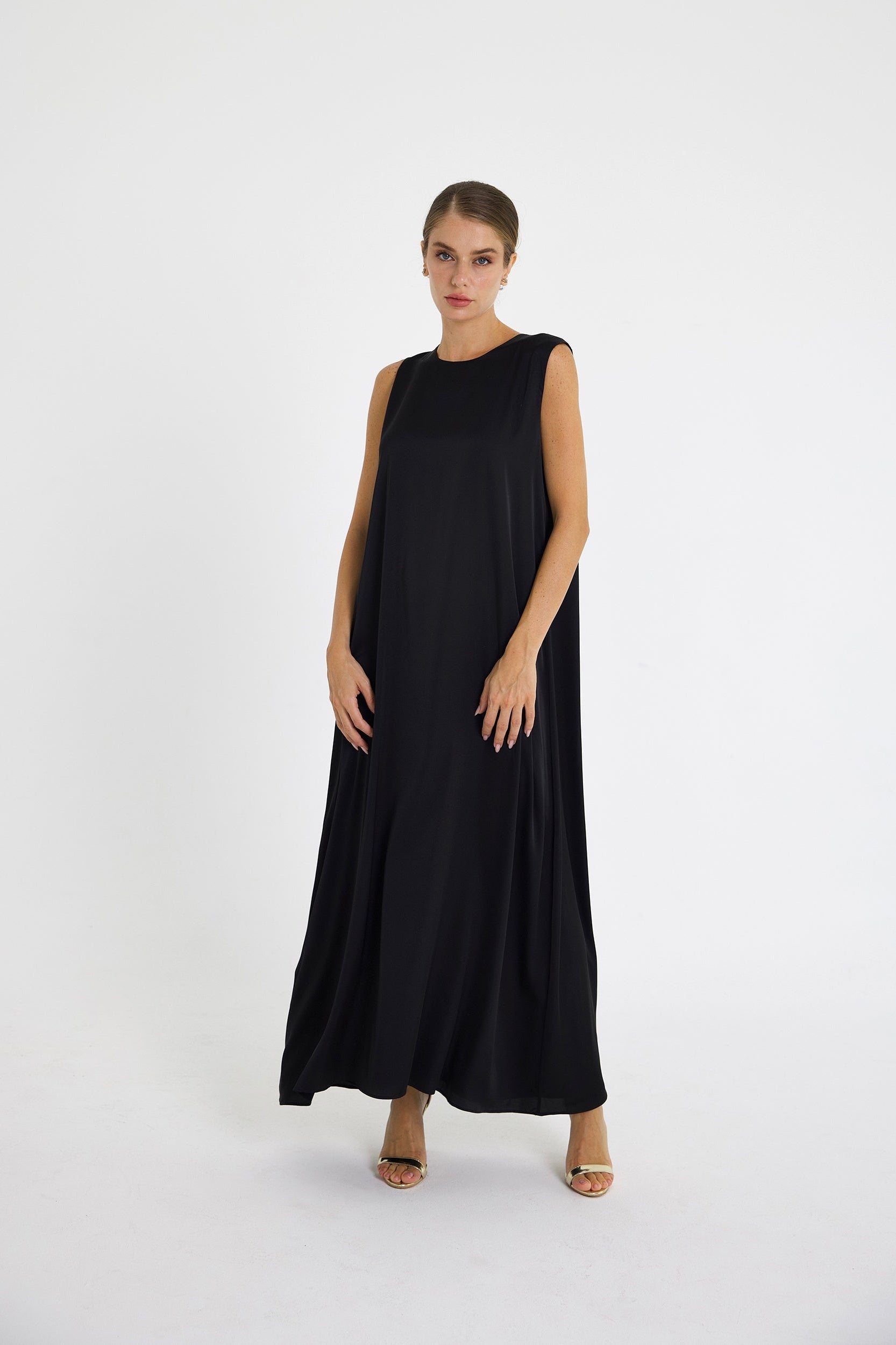 Black Dana Wide Dress Set