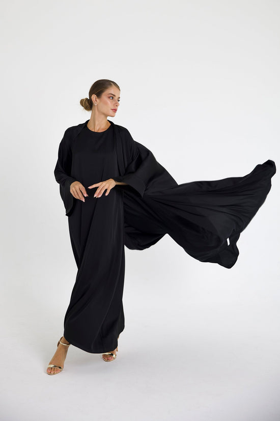 Black Dana Wide Dress Set