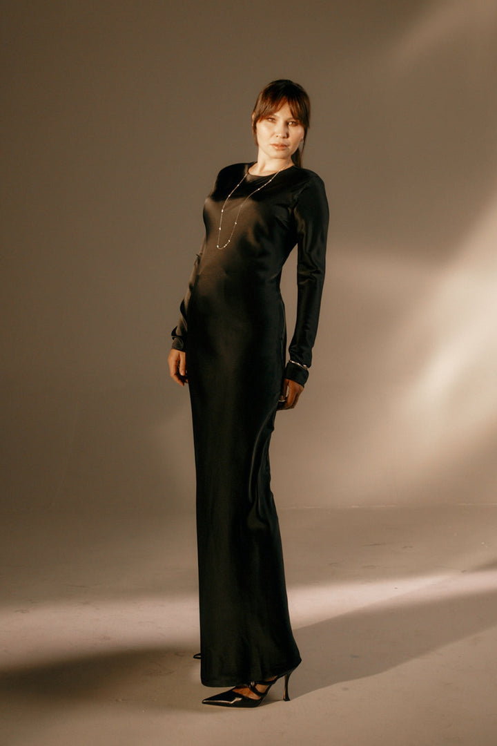 Black Rima Maxi Dress