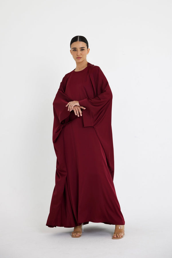 Burgundy Dana Wide Dress Set