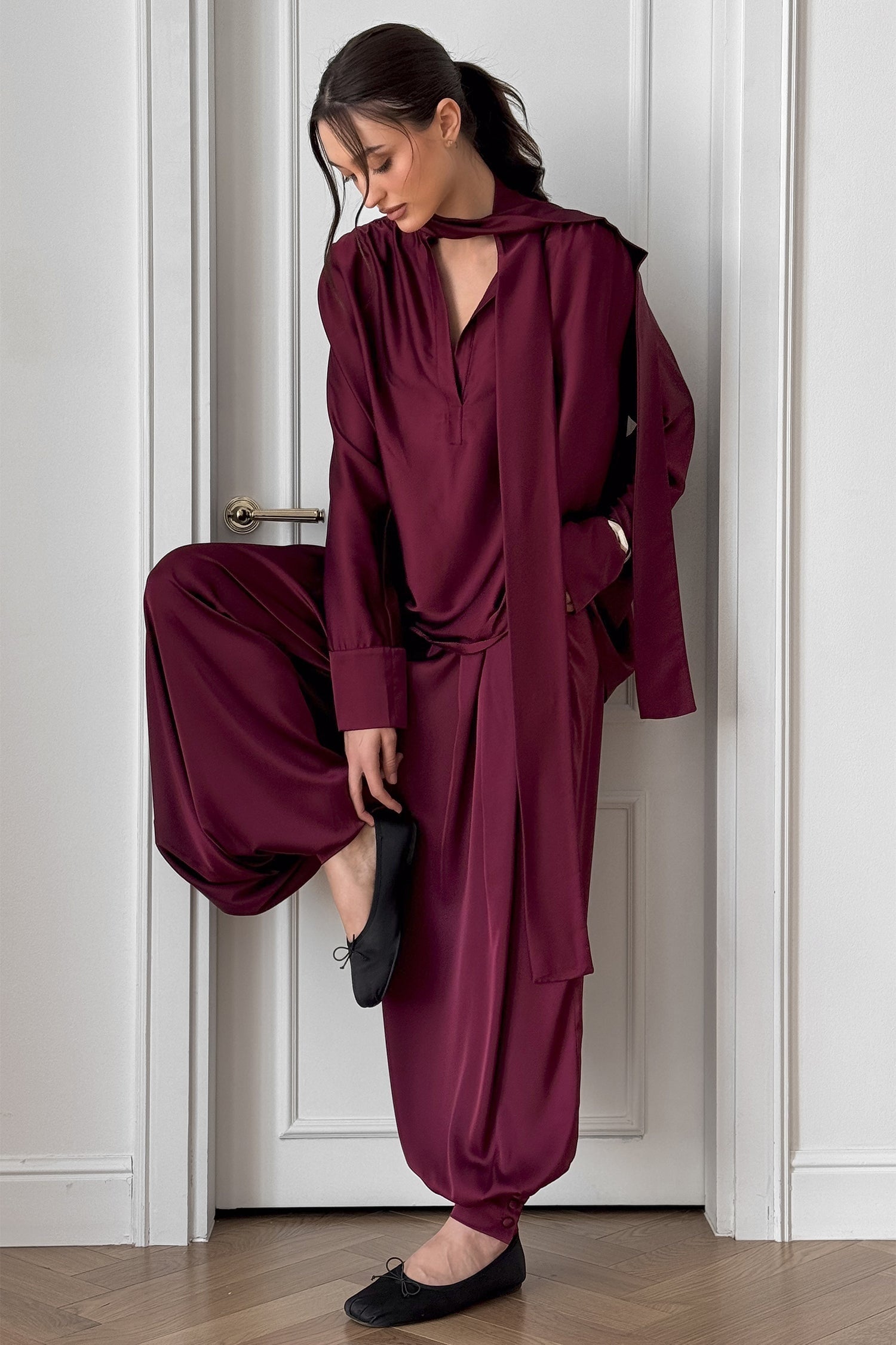 Burgundy Noora Set