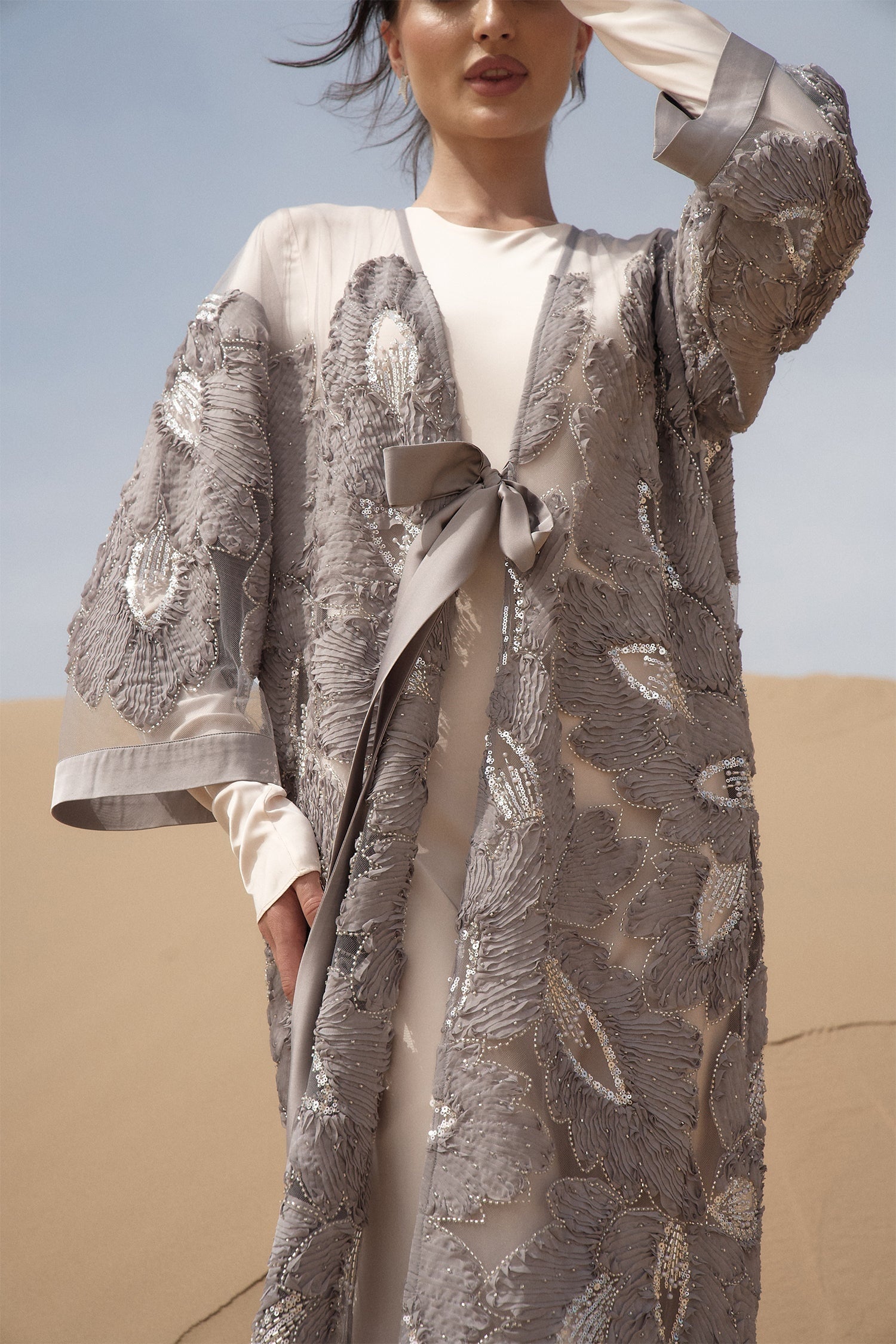 Grey Aisha Cape