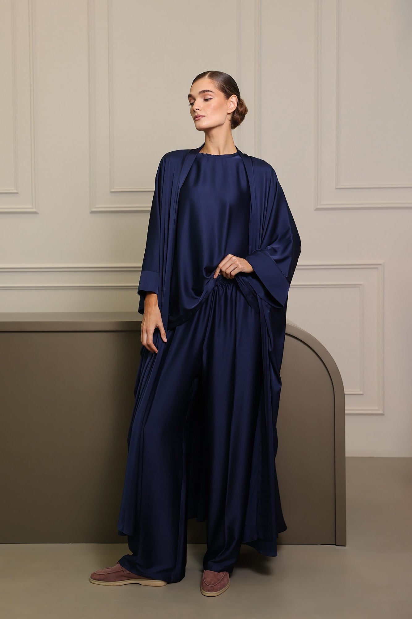 Navy Blue Dana Wide Set