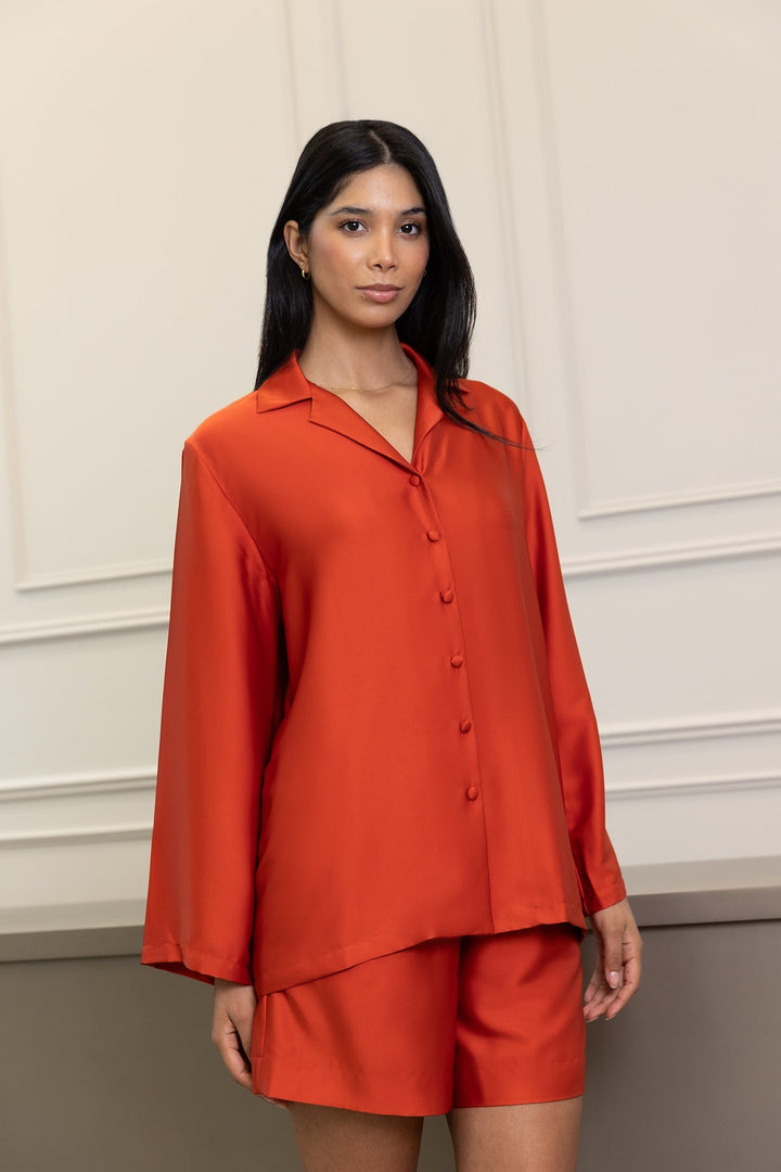 Orange Alua Shorts Set