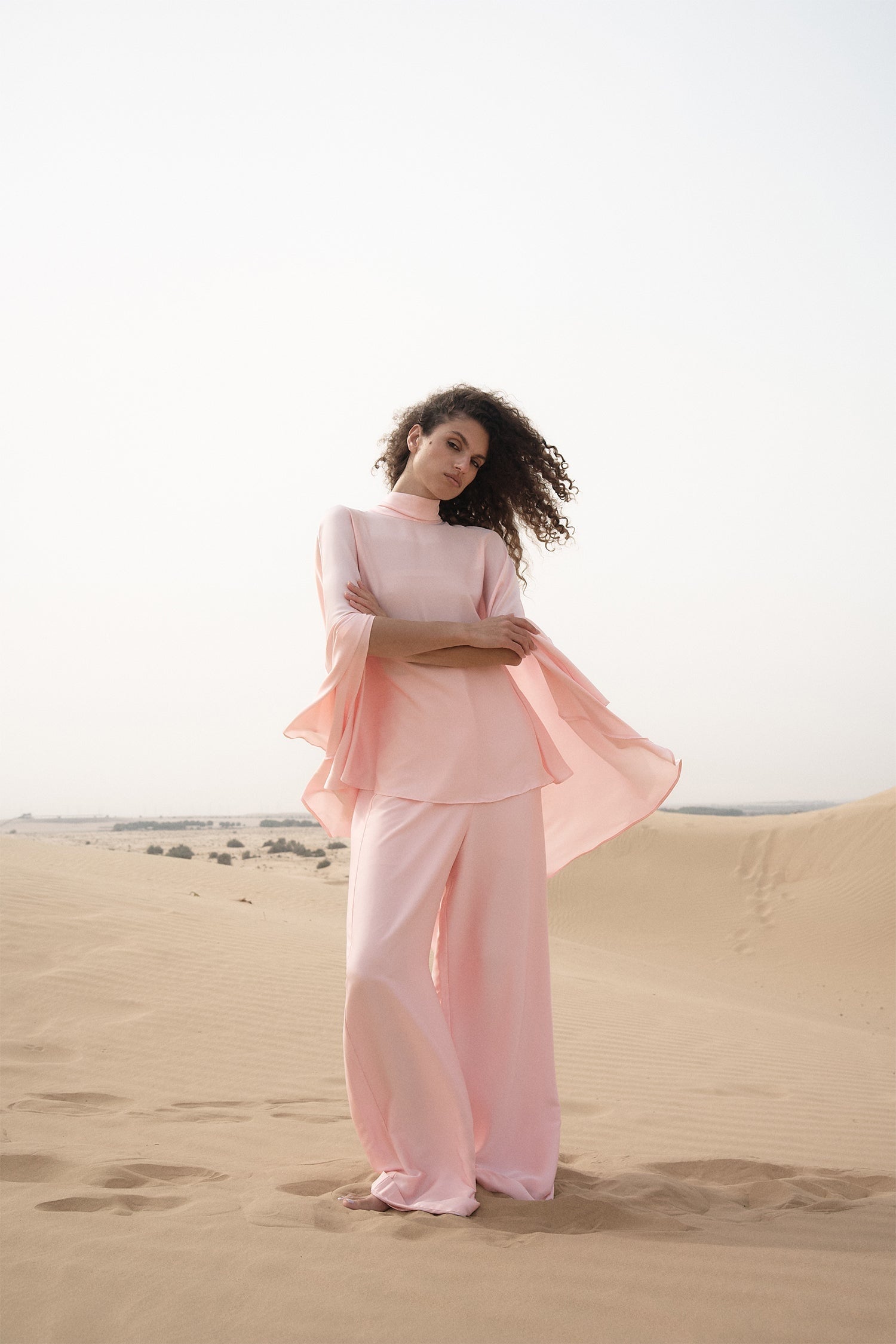 Rosè Lina Cape Co-ord Set