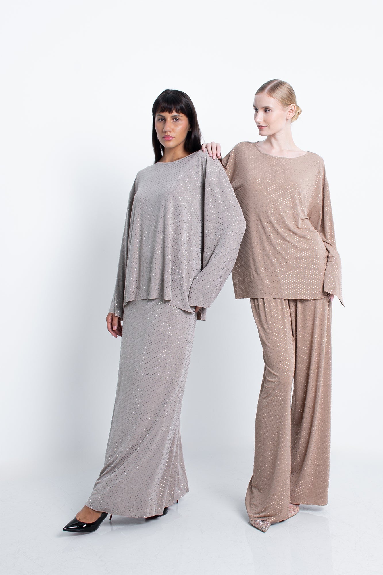 Silver Nara Skirt Set