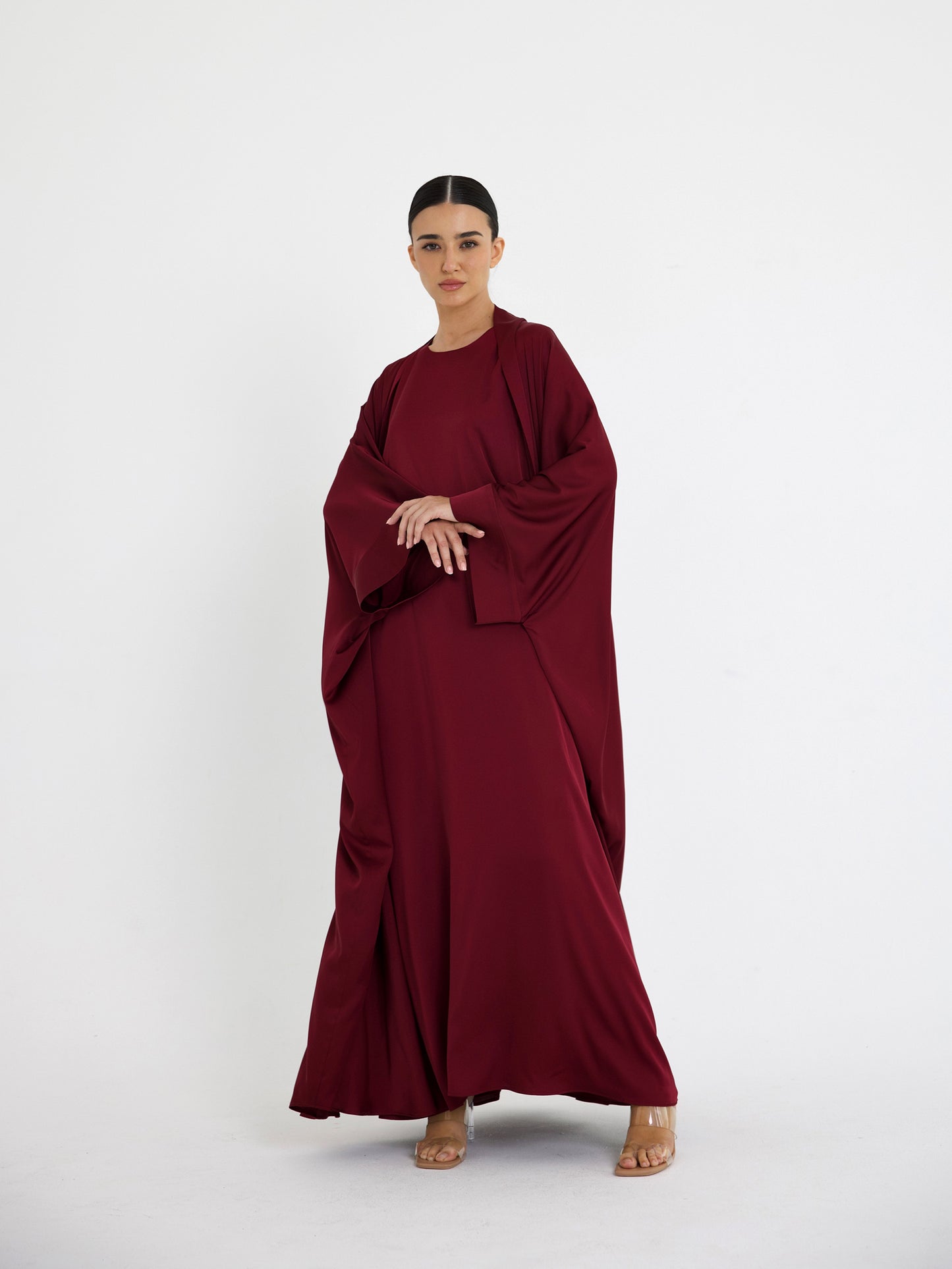 BURGUNDY DANA DRESS SET