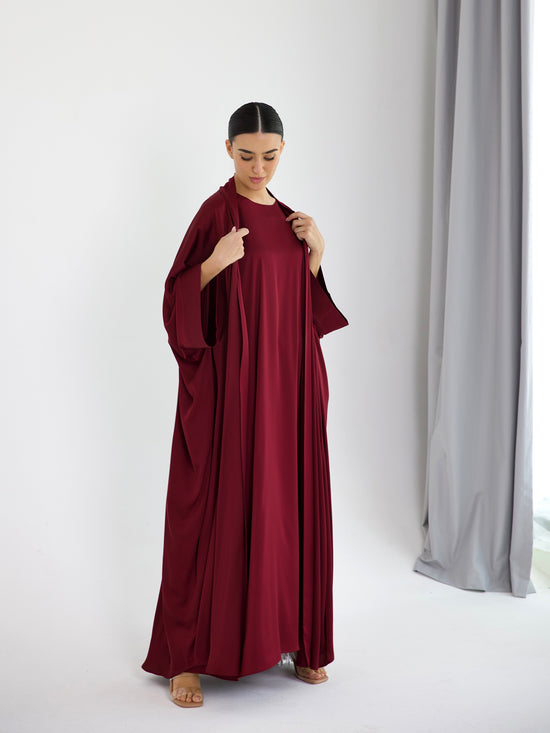 BURGUNDY DANA DRESS SET