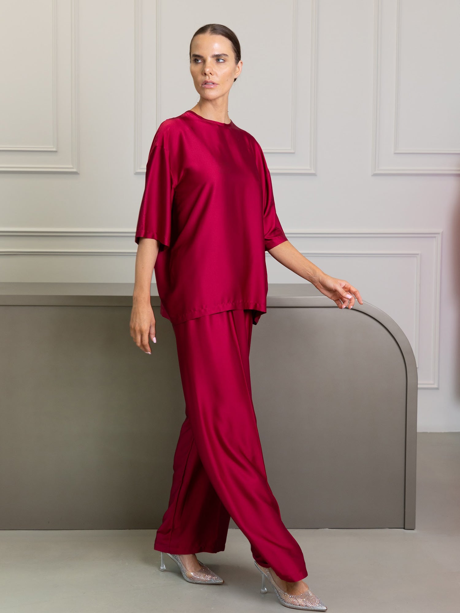 Burgundy Dana Wide Set