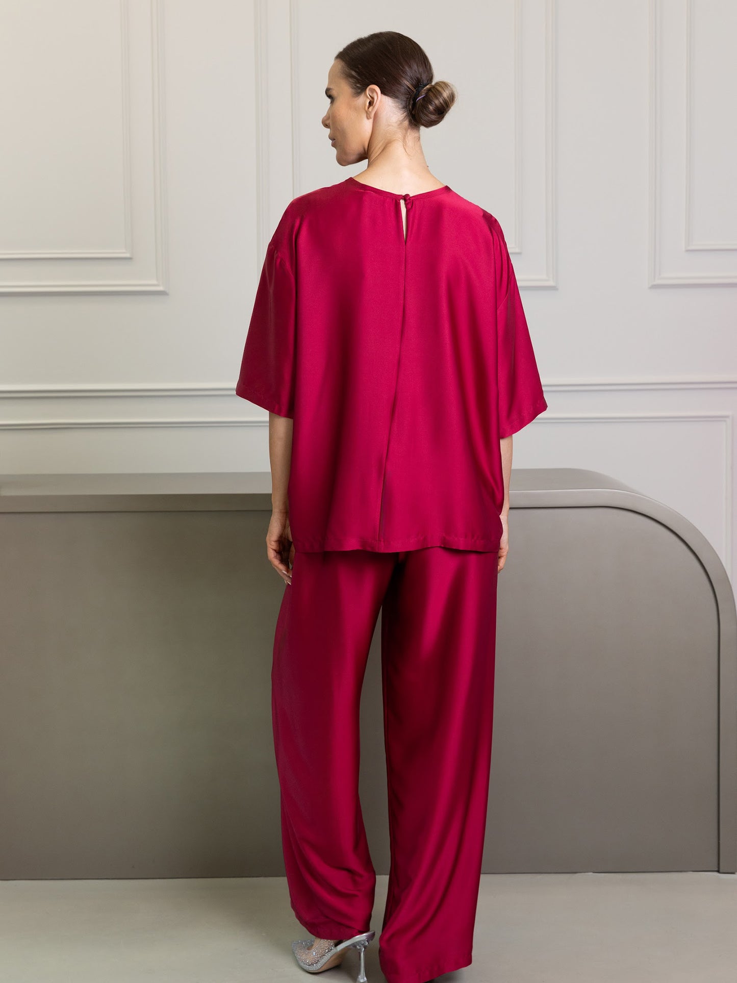 Burgundy Dana Wide Set