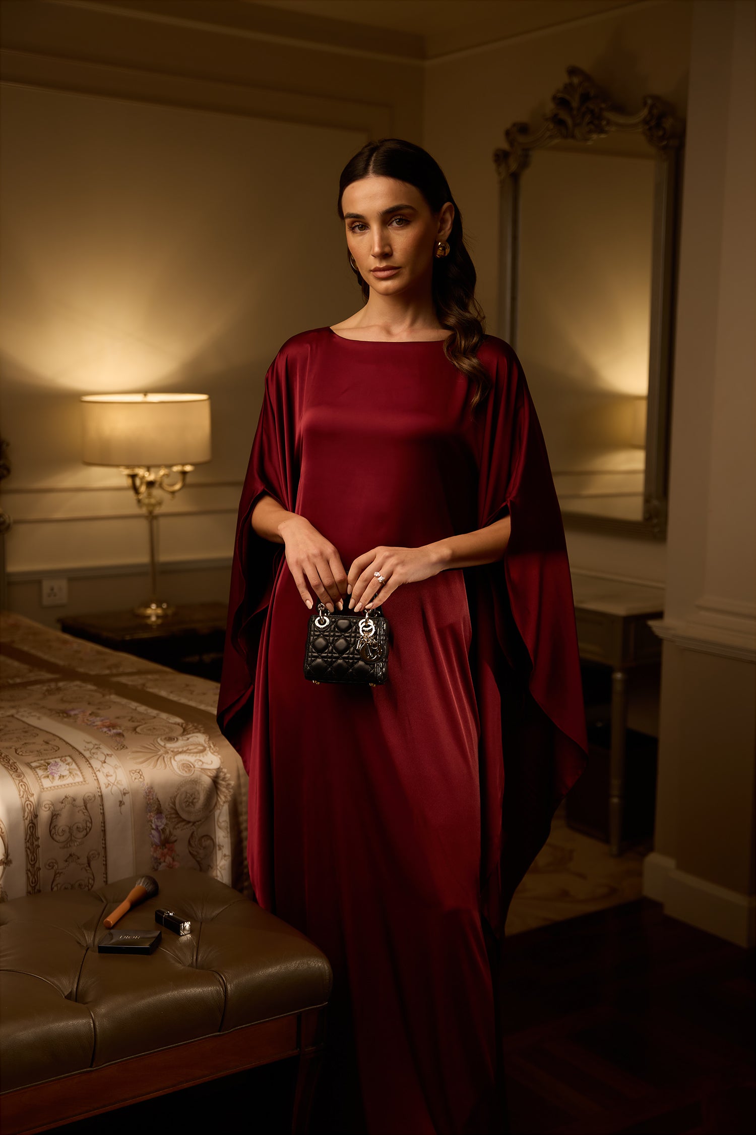 Burgundy Grace Kaftan