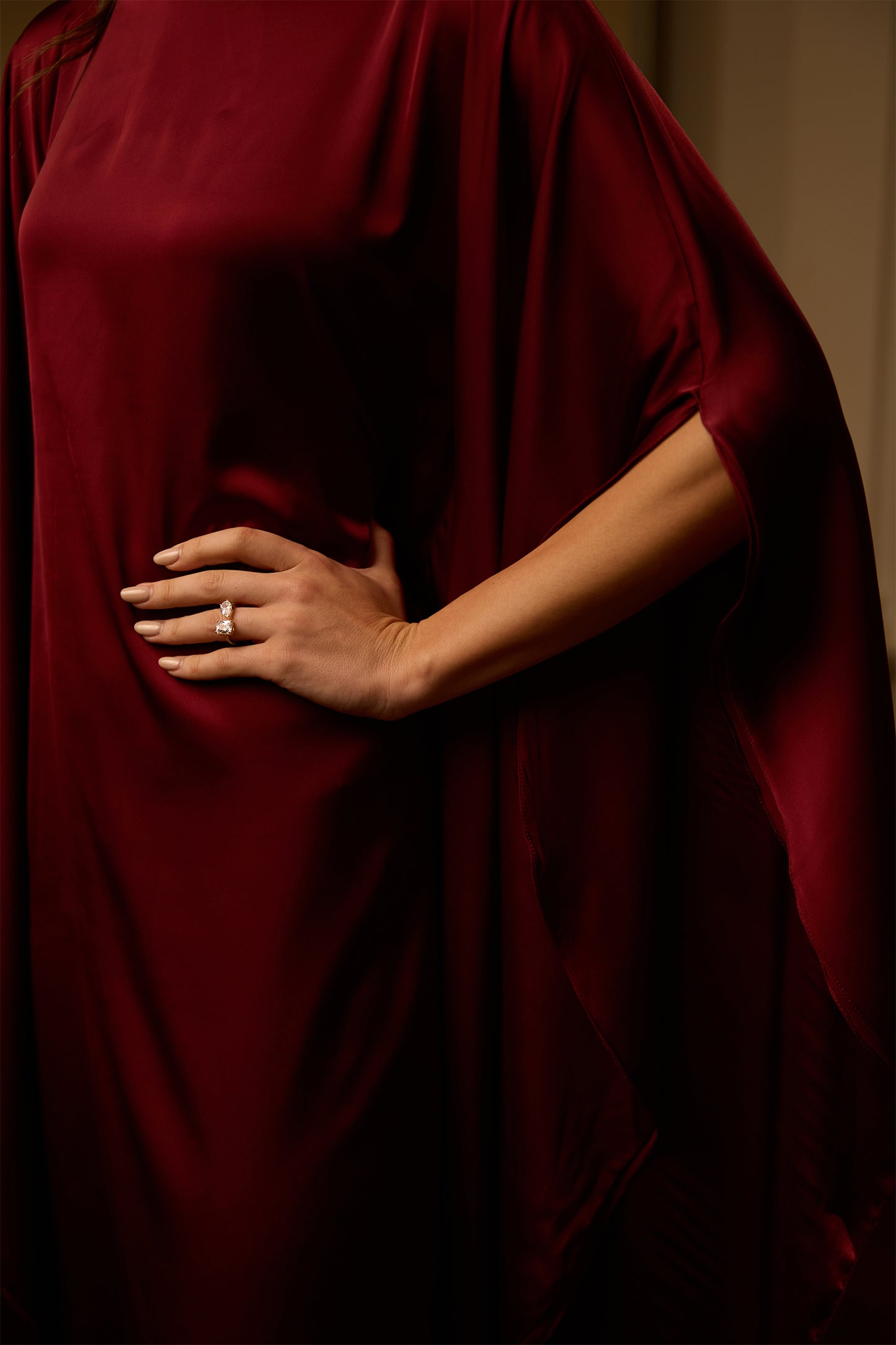 Burgundy Grace Kaftan