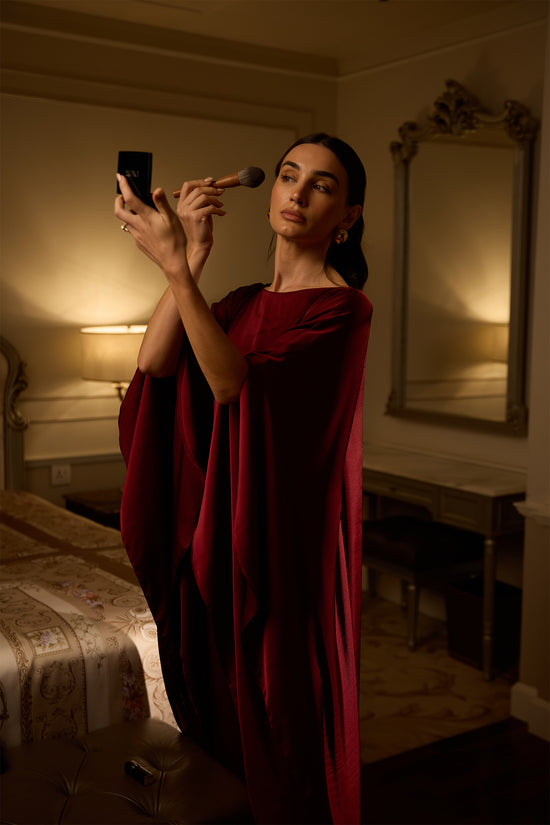 Burgundy Grace Kaftan
