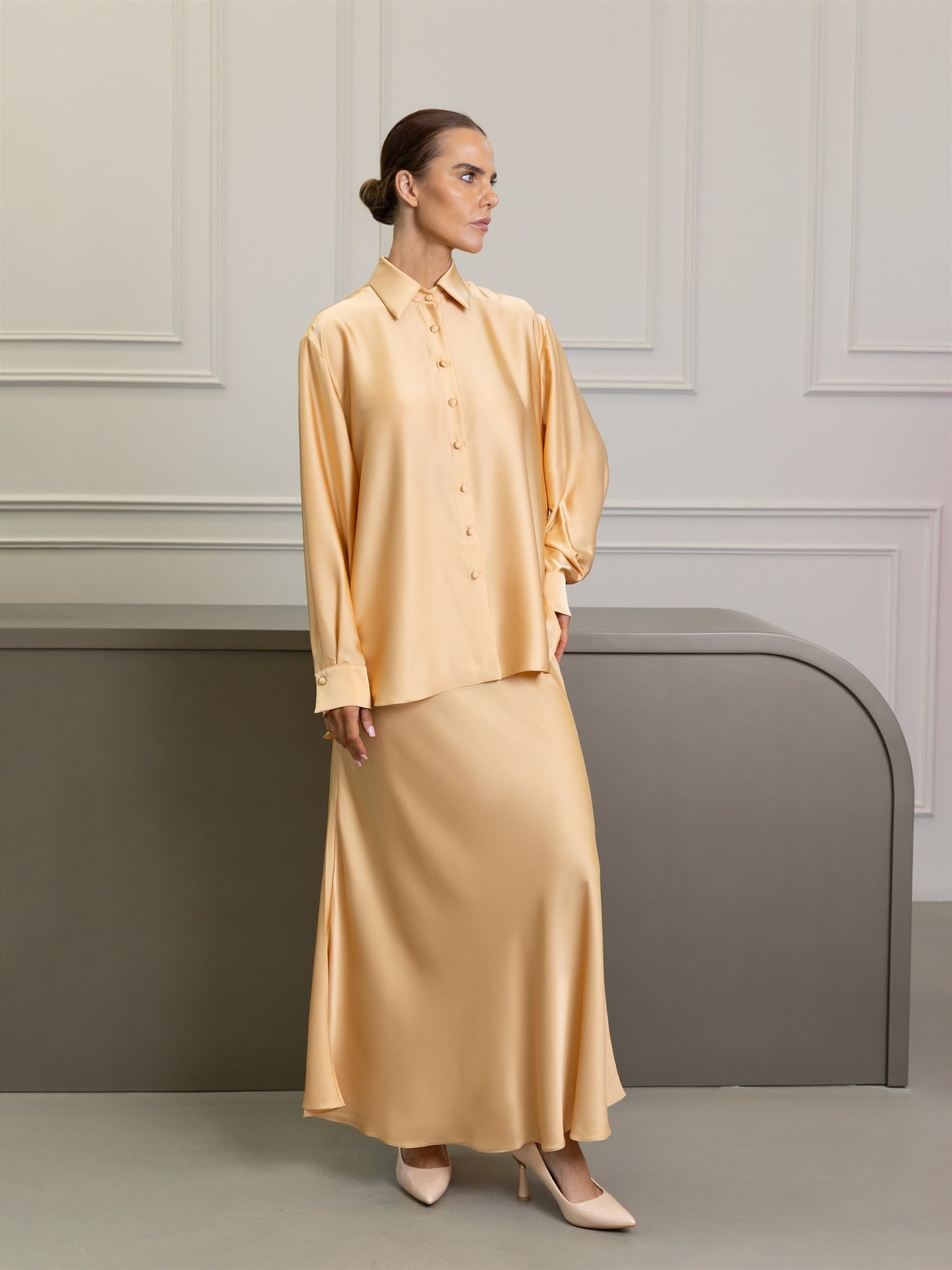 Champagne Fiora Skirt Set