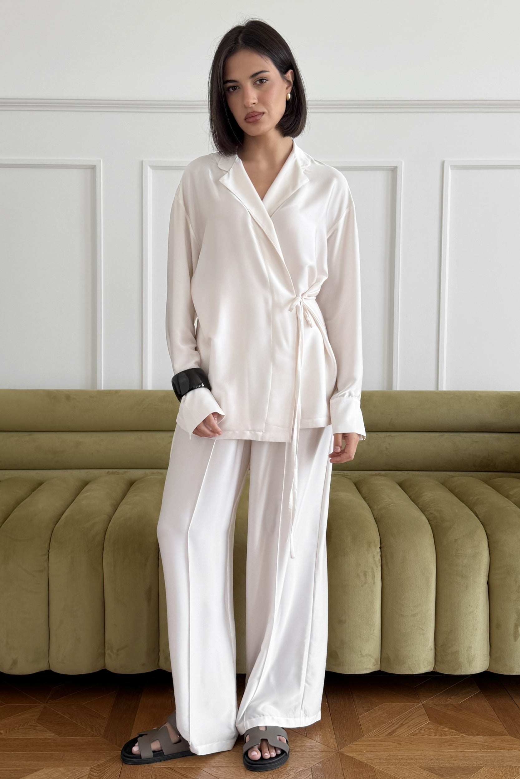 Creme Kimono Set