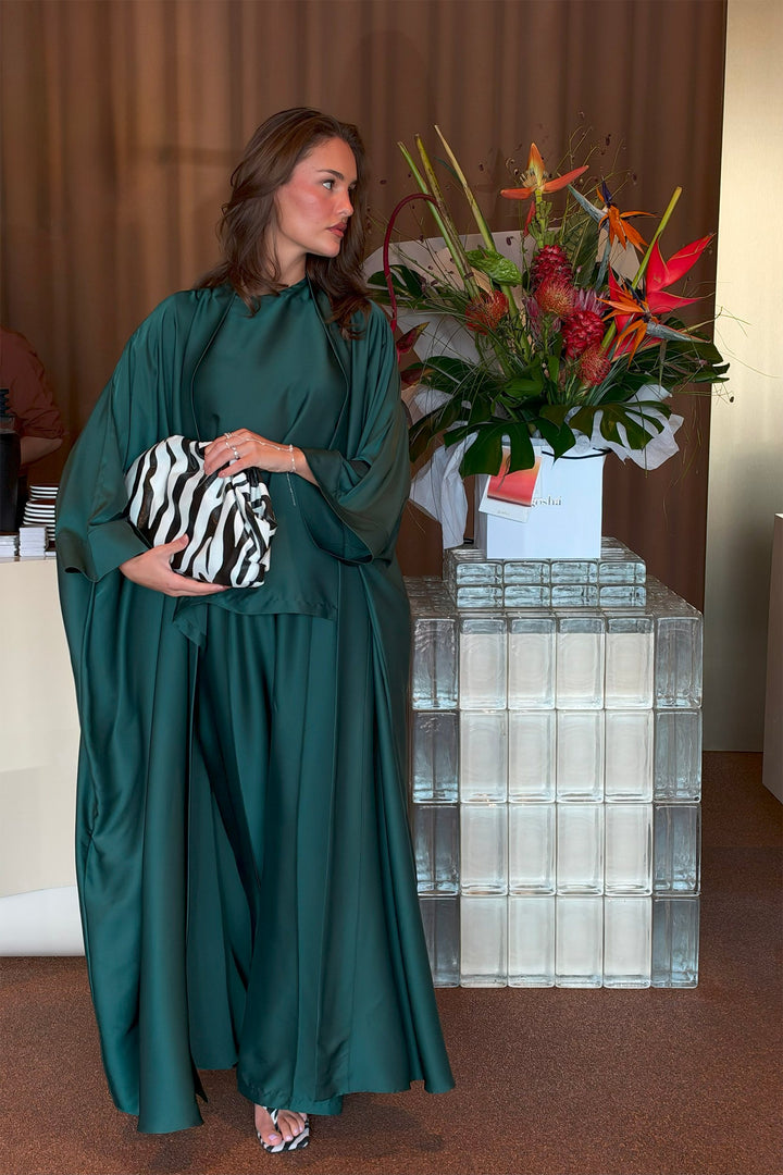 Dark Green Dana Wide Set front