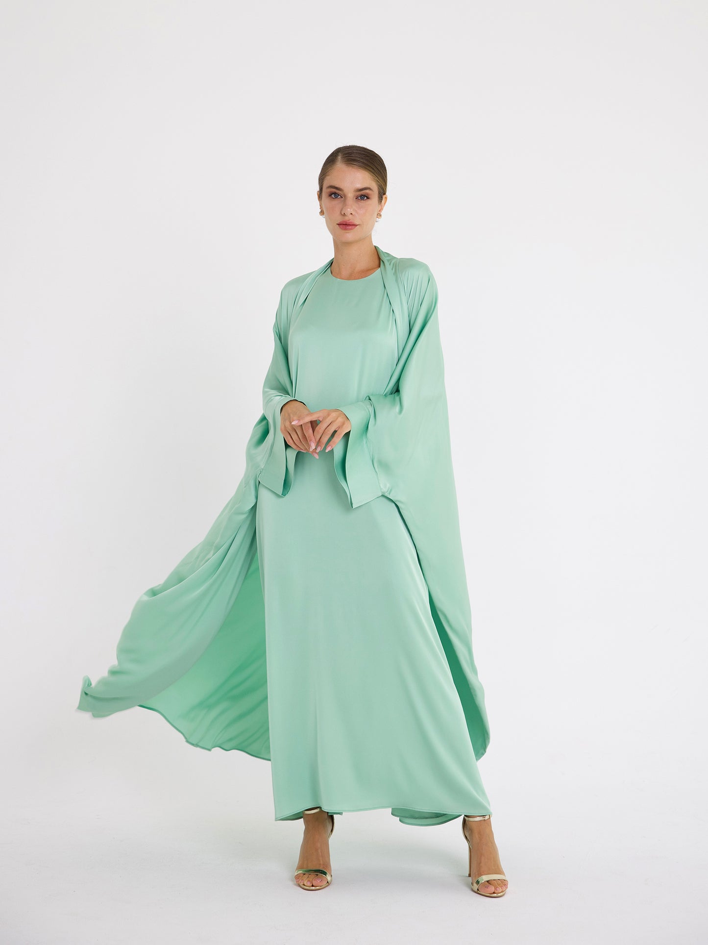 MENTHOL GREEN DANA DRESS SET