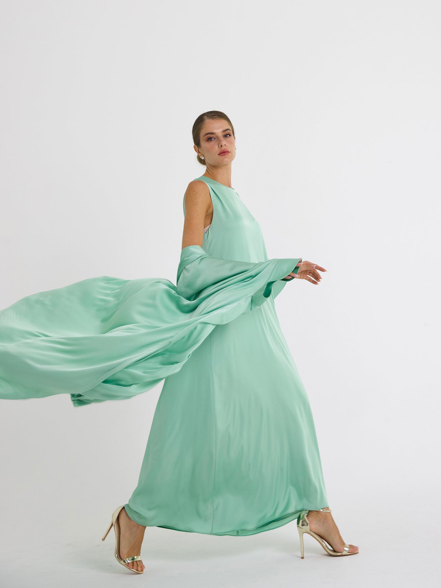 MENTHOL GREEN DANA DRESS SET