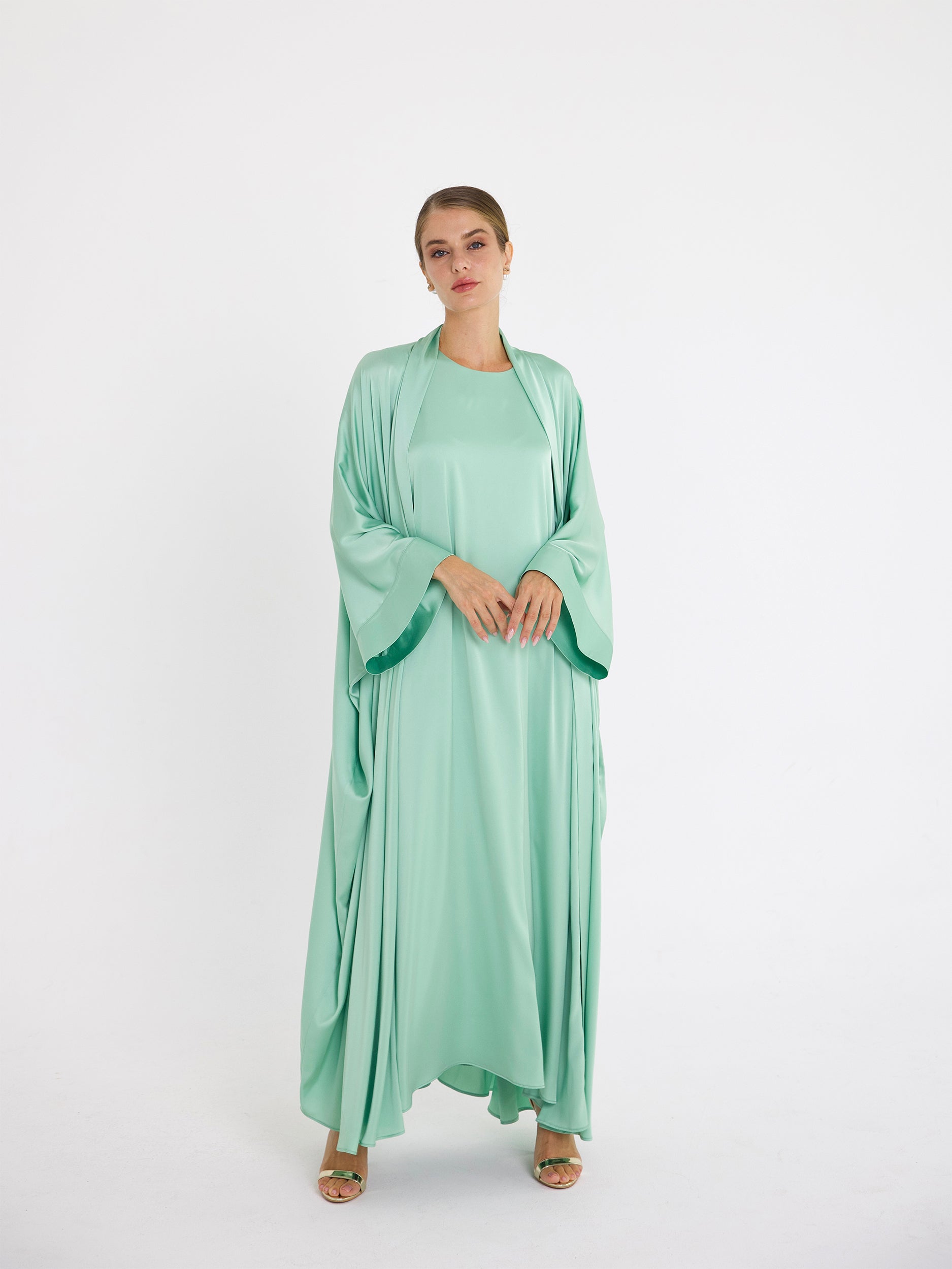 MENTHOL GREEN DANA DRESS SET