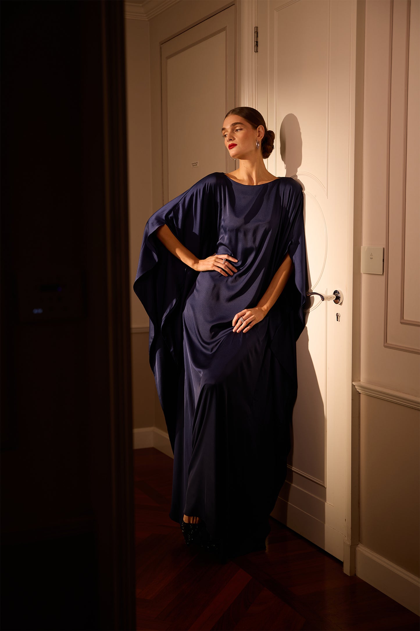Navy Blue Grace Kaftan