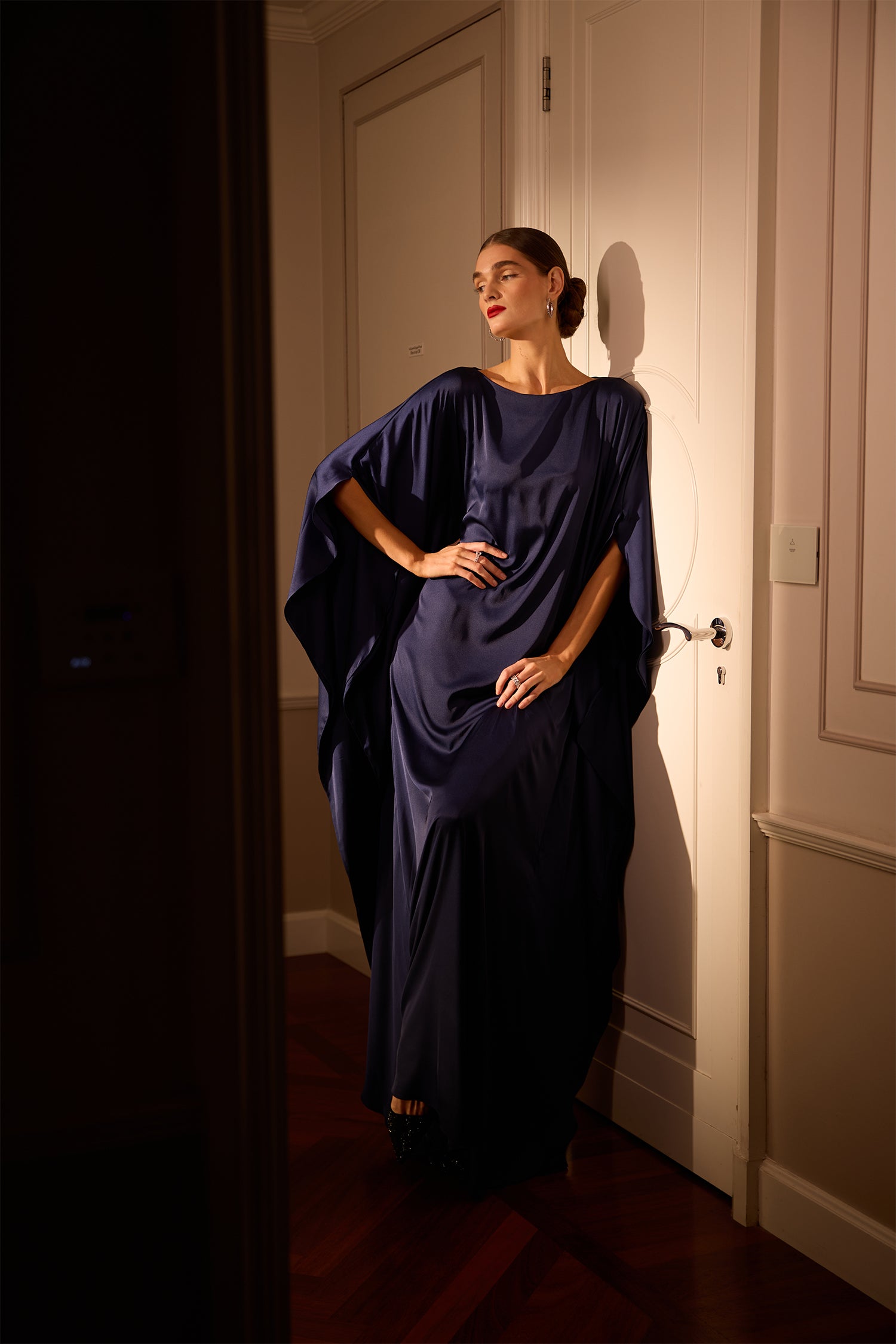 Navy Blue Grace Kaftan