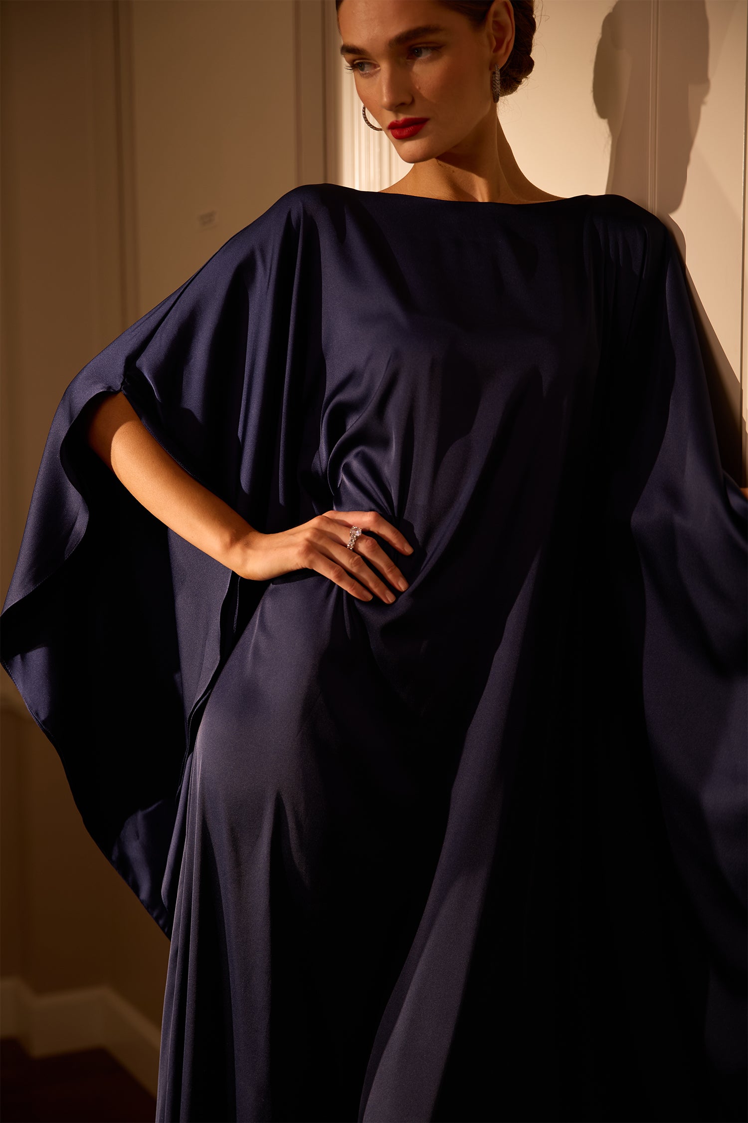 Navy Blue Grace Kaftan