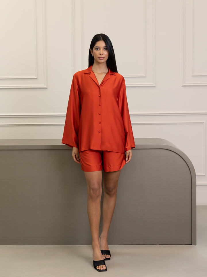 Orange Alua Shorts Set